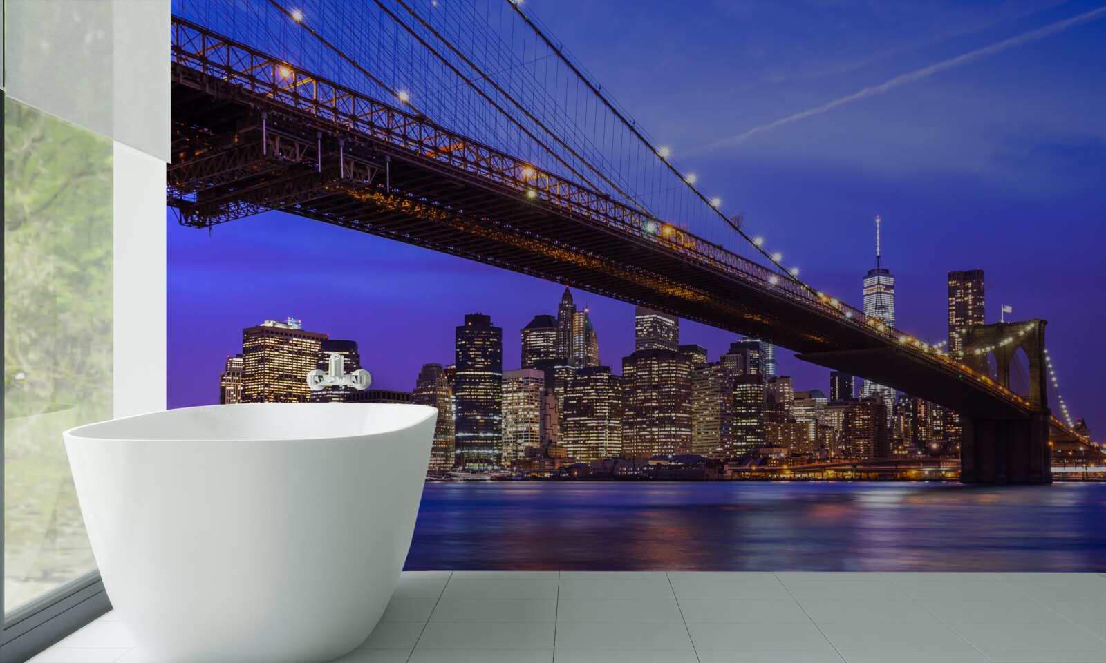 Фотошпалери вид на бруклінський міст знизу