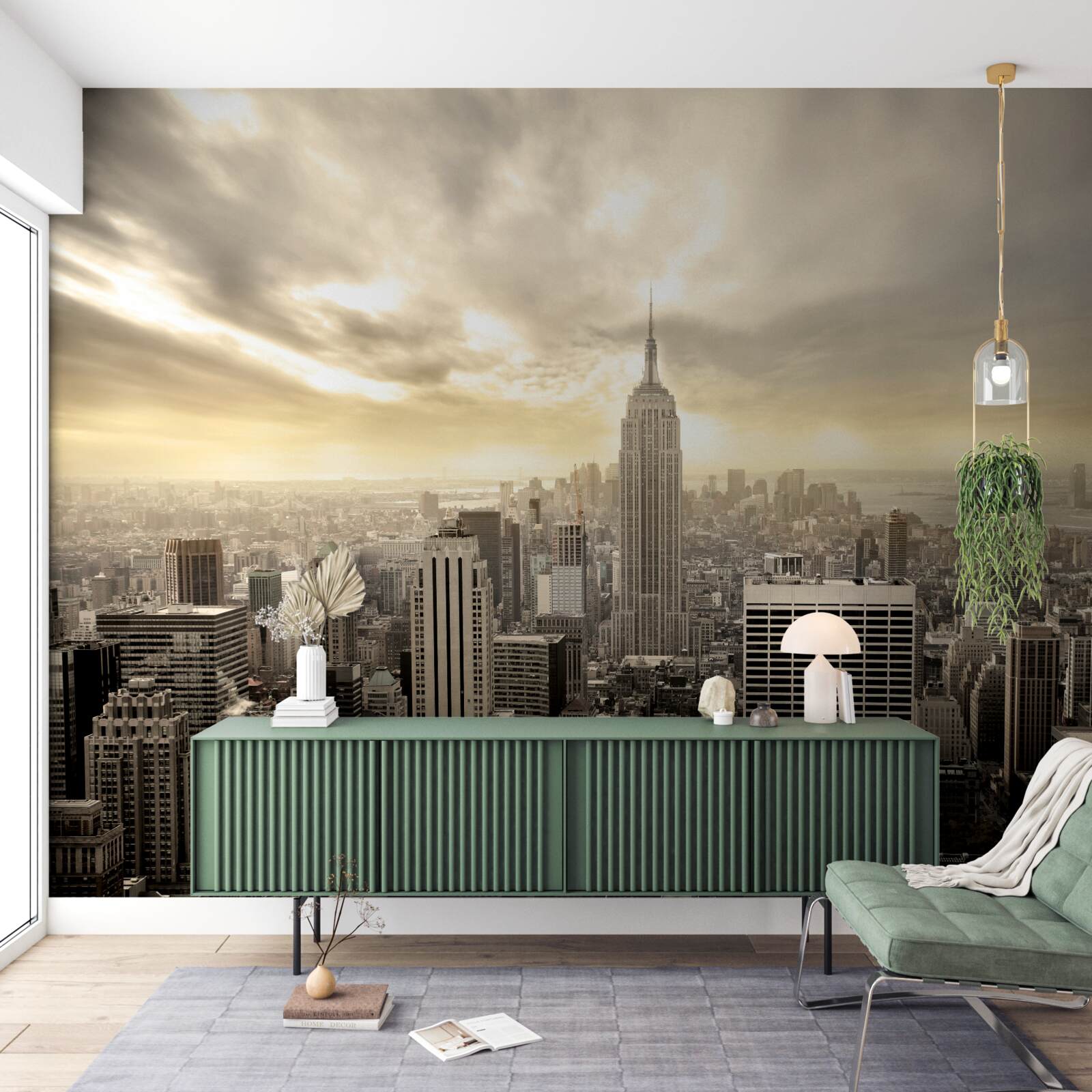 Фотошпалери нью-йорк з висоти пташиного польоту прекрасний