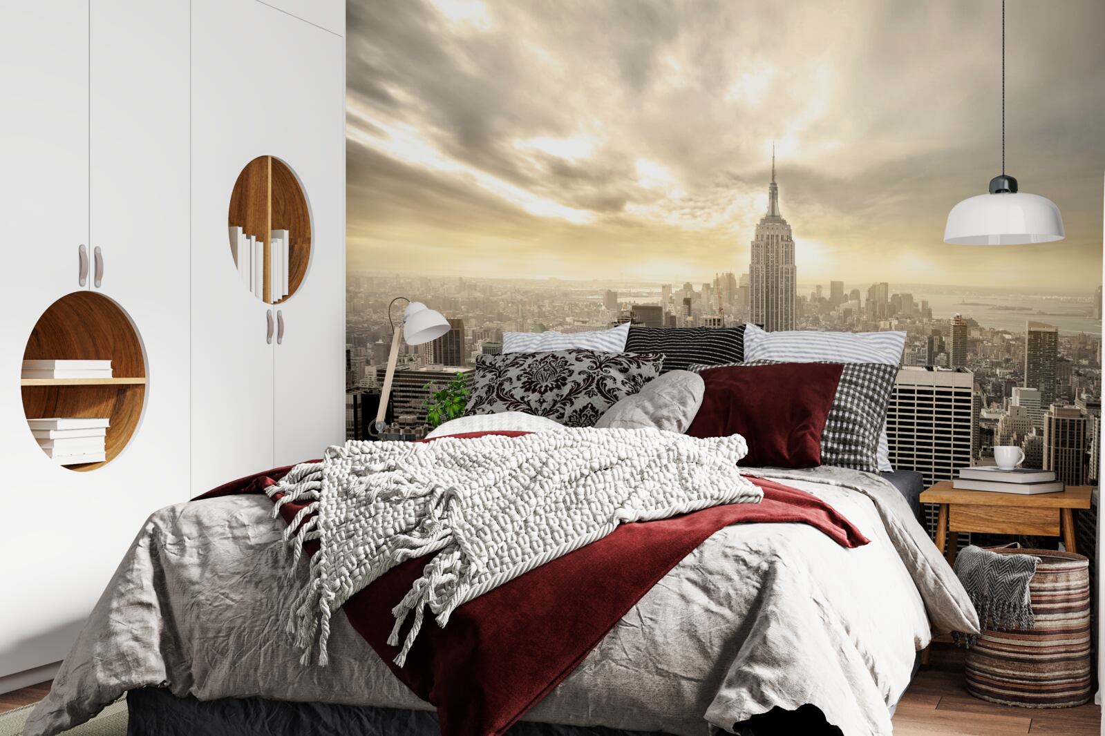 Фотошпалери нью-йорк з висоти пташиного польоту прекрасний