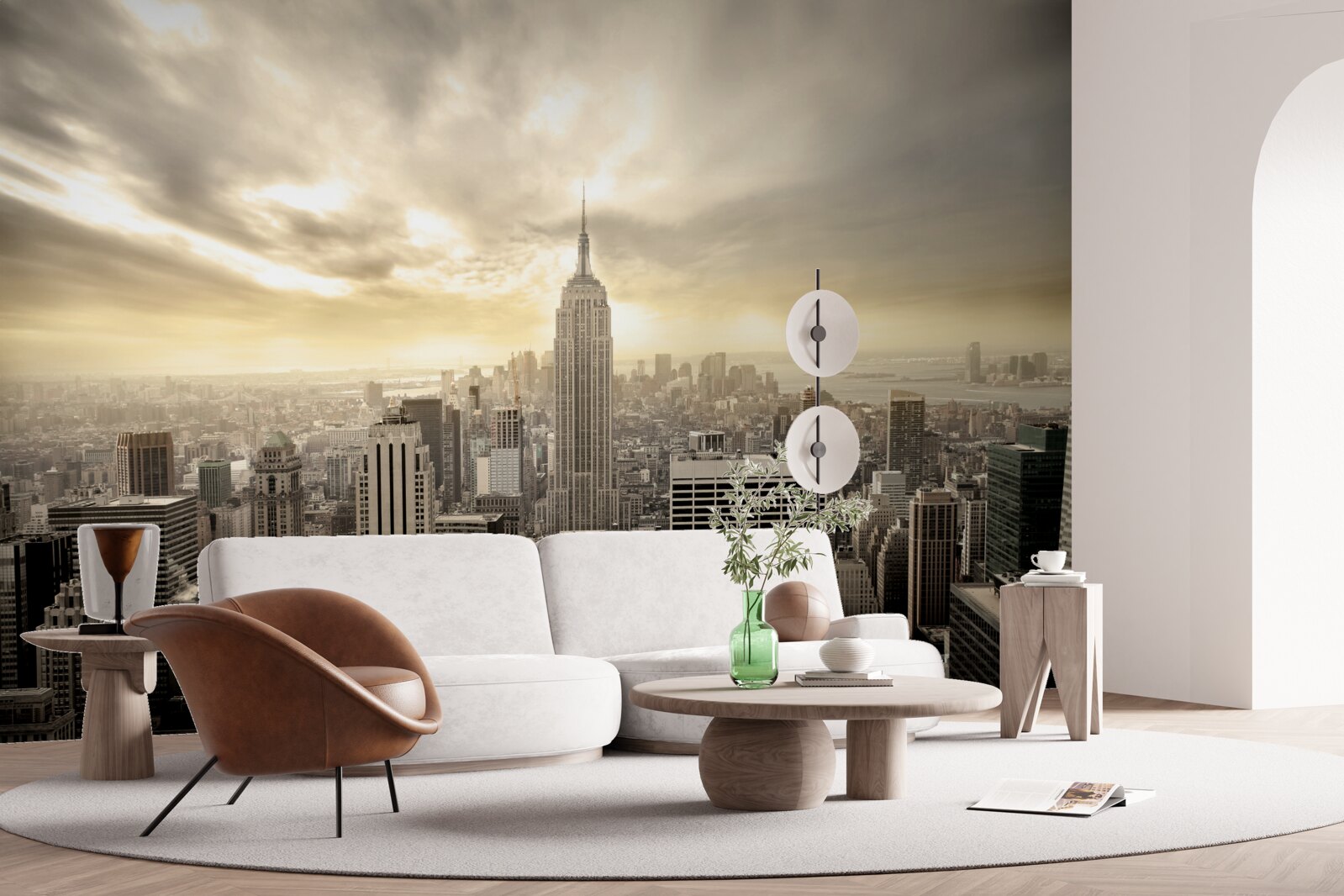 Фотошпалери нью-йорк з висоти пташиного польоту прекрасний