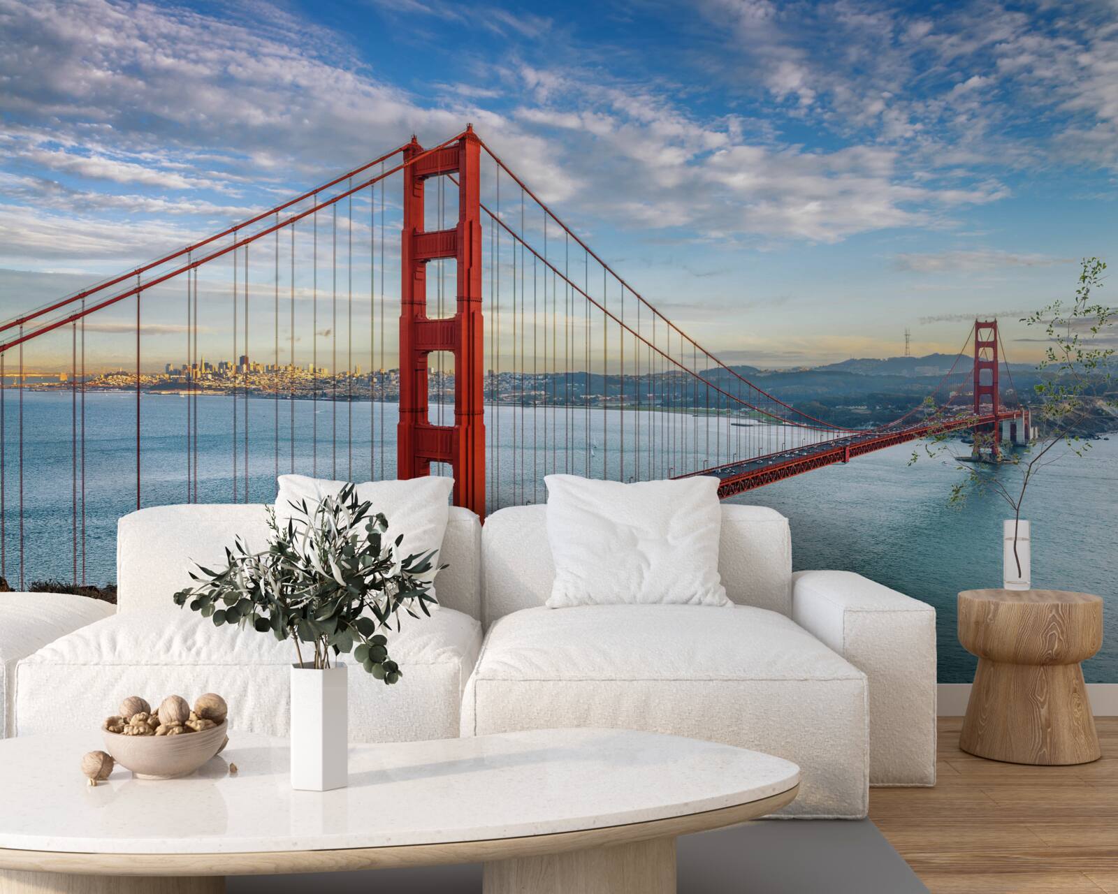 Фотошпалери панорама Золотих воріт з мосту