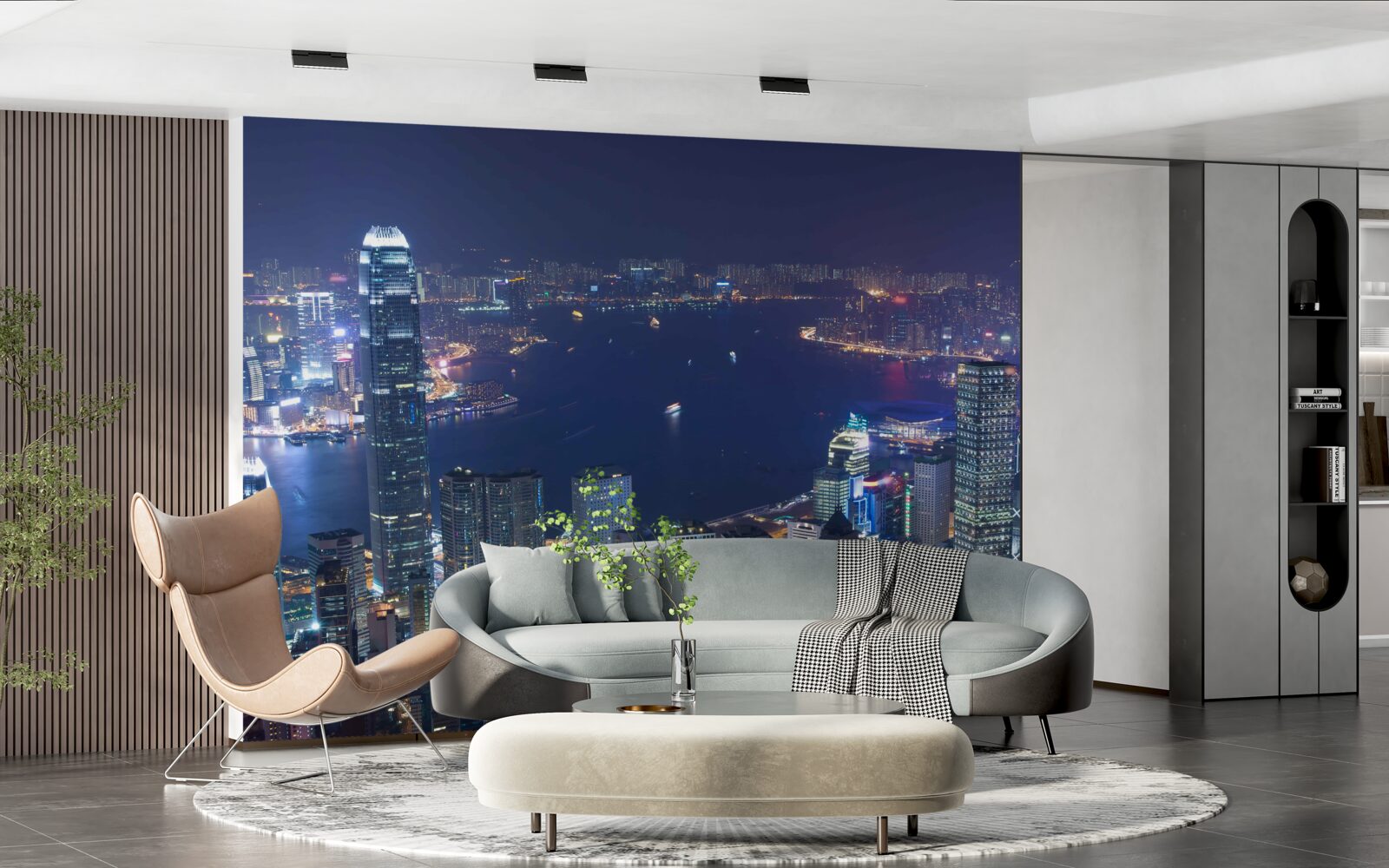 Фотошпалери мегаполіс вночі