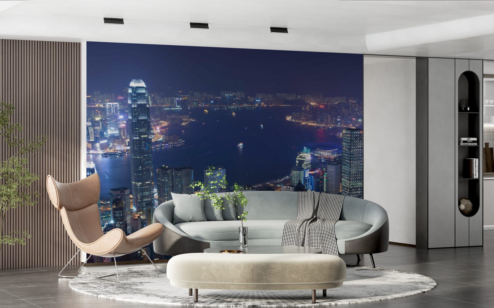 Фотошпалери мегаполіс вночі