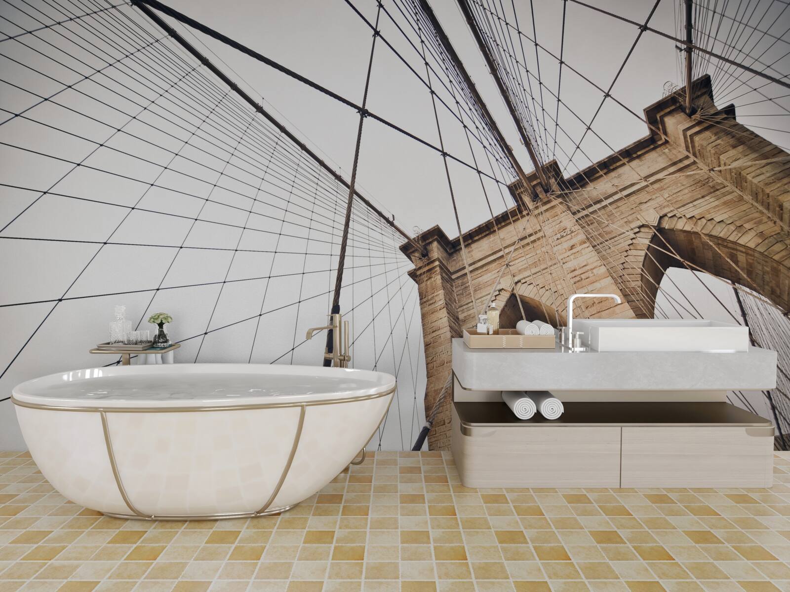 Фотошпалери Проект Бруклінського мосту