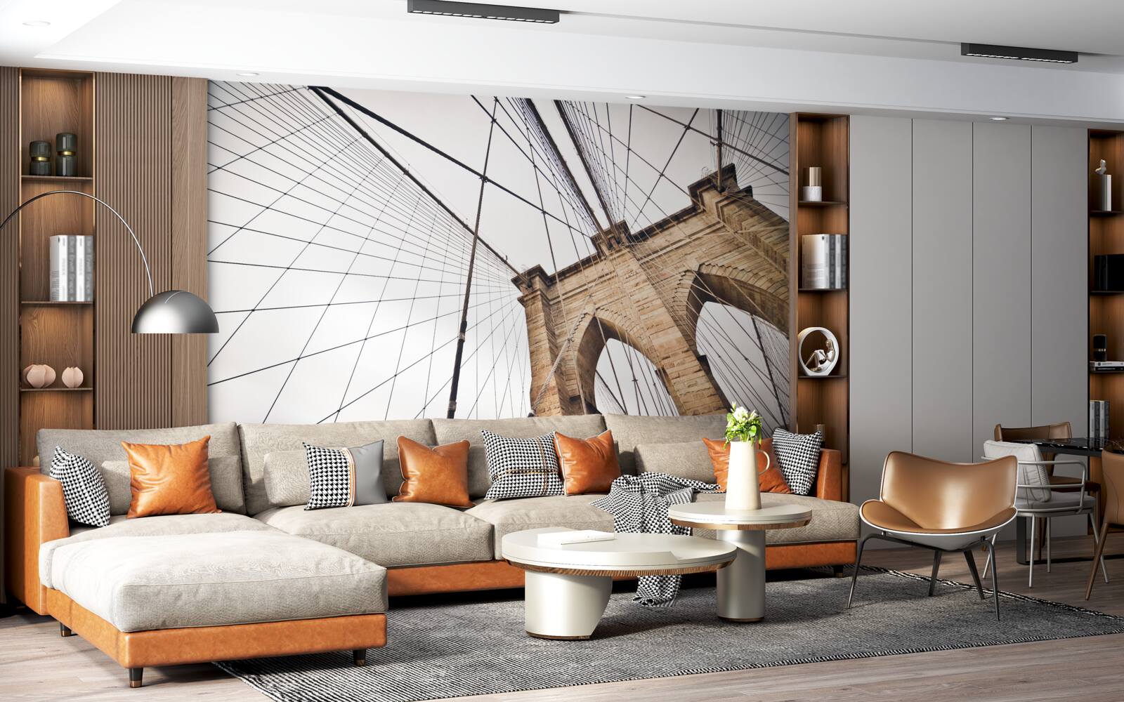 Фотошпалери Проект Бруклінського мосту