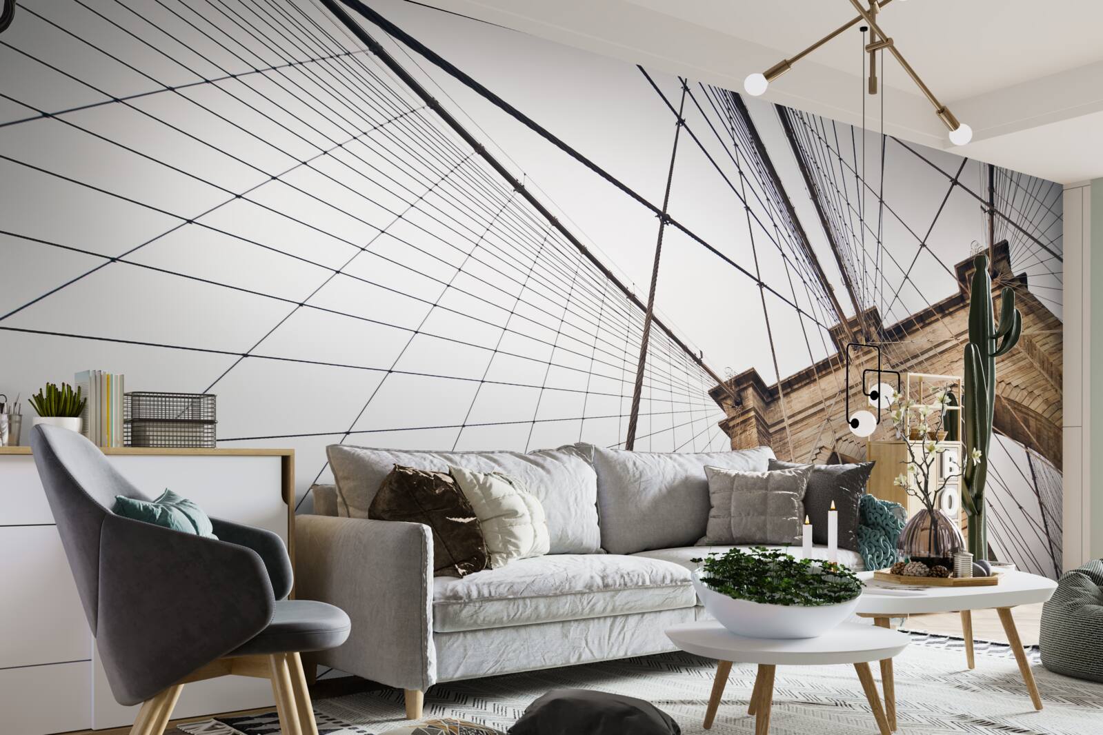 Фотошпалери Проект Бруклінського мосту