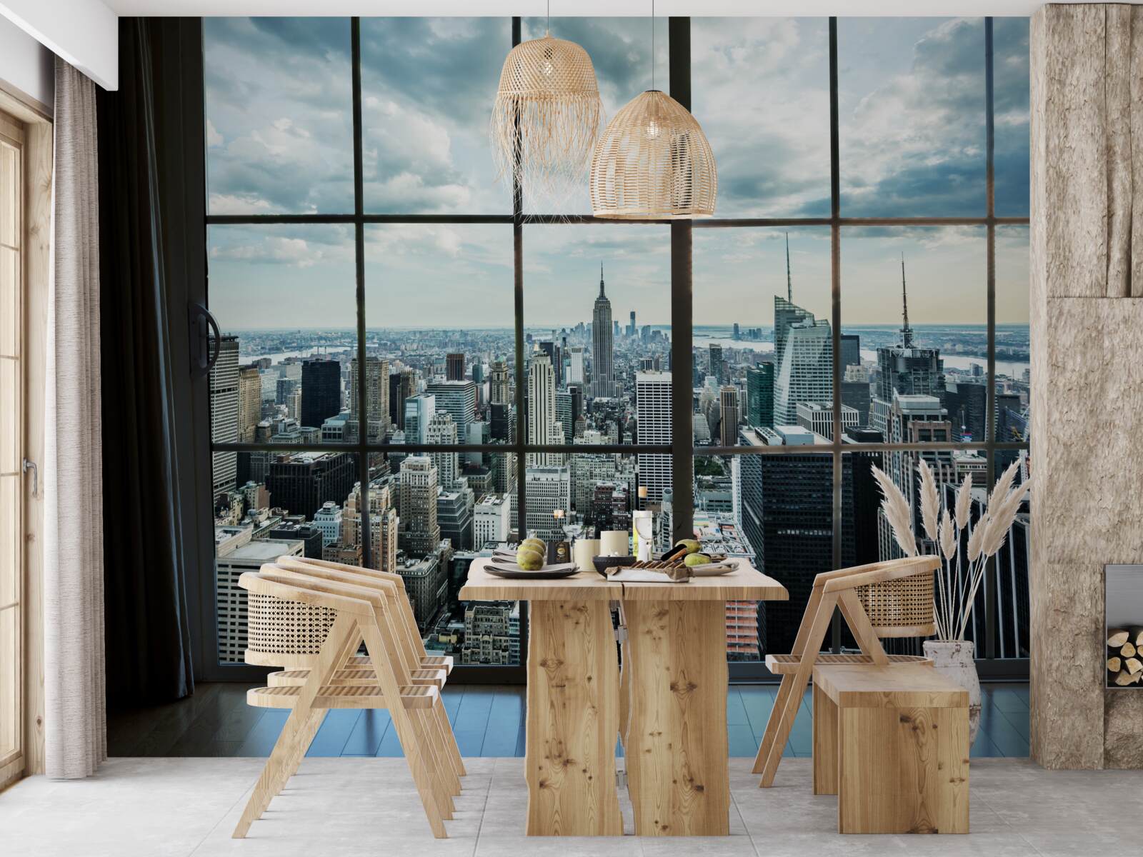 Фотошпалери панорама нью-йорка з вікна