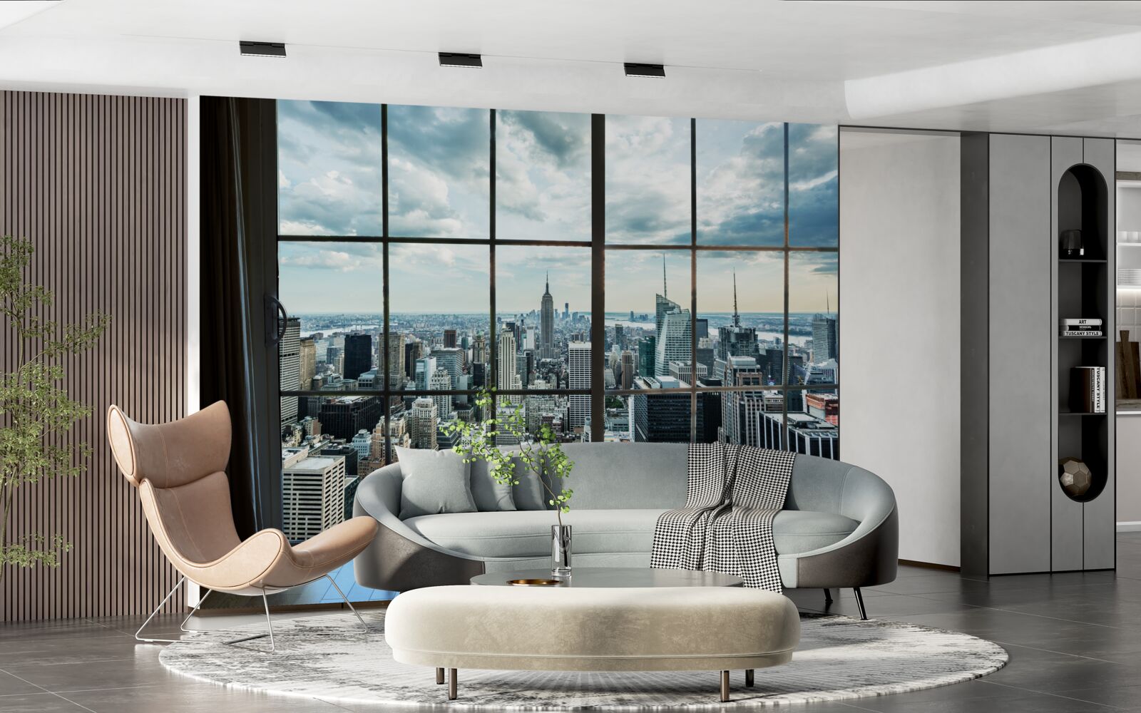 Фотошпалери панорама нью-йорка з вікна