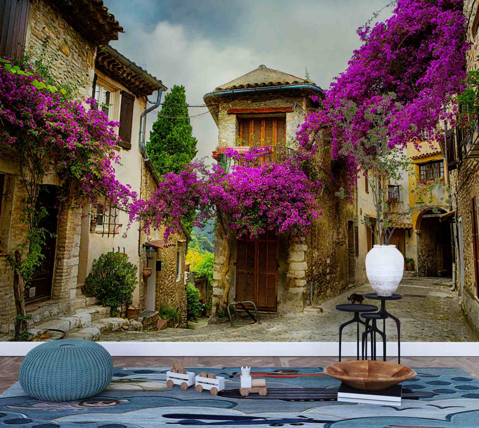 Фотошпалери вулиця у провінції, яка випромінює затишок і тепло