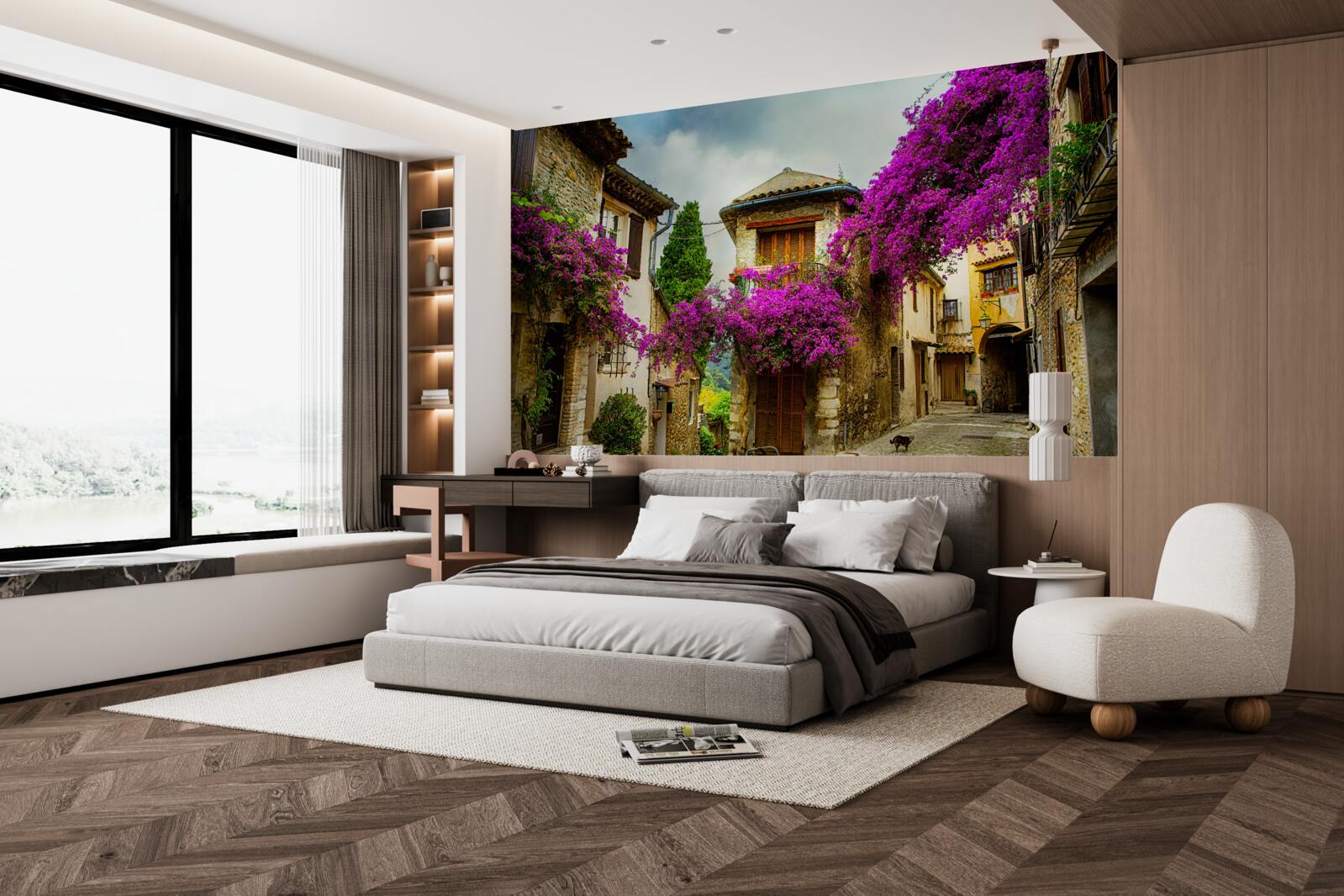 Фотошпалери вулиця у провінції, яка випромінює затишок і тепло