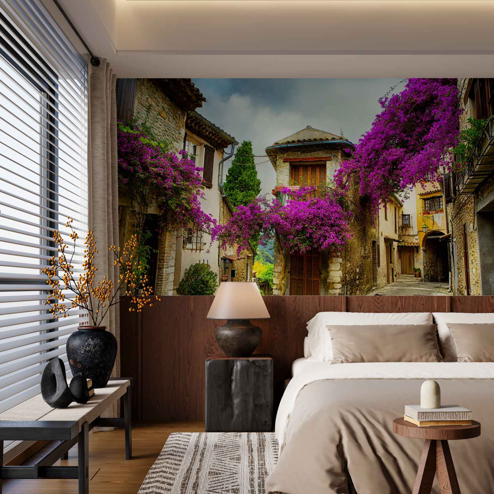 Фотошпалери вулиця у провінції, яка випромінює затишок і тепло