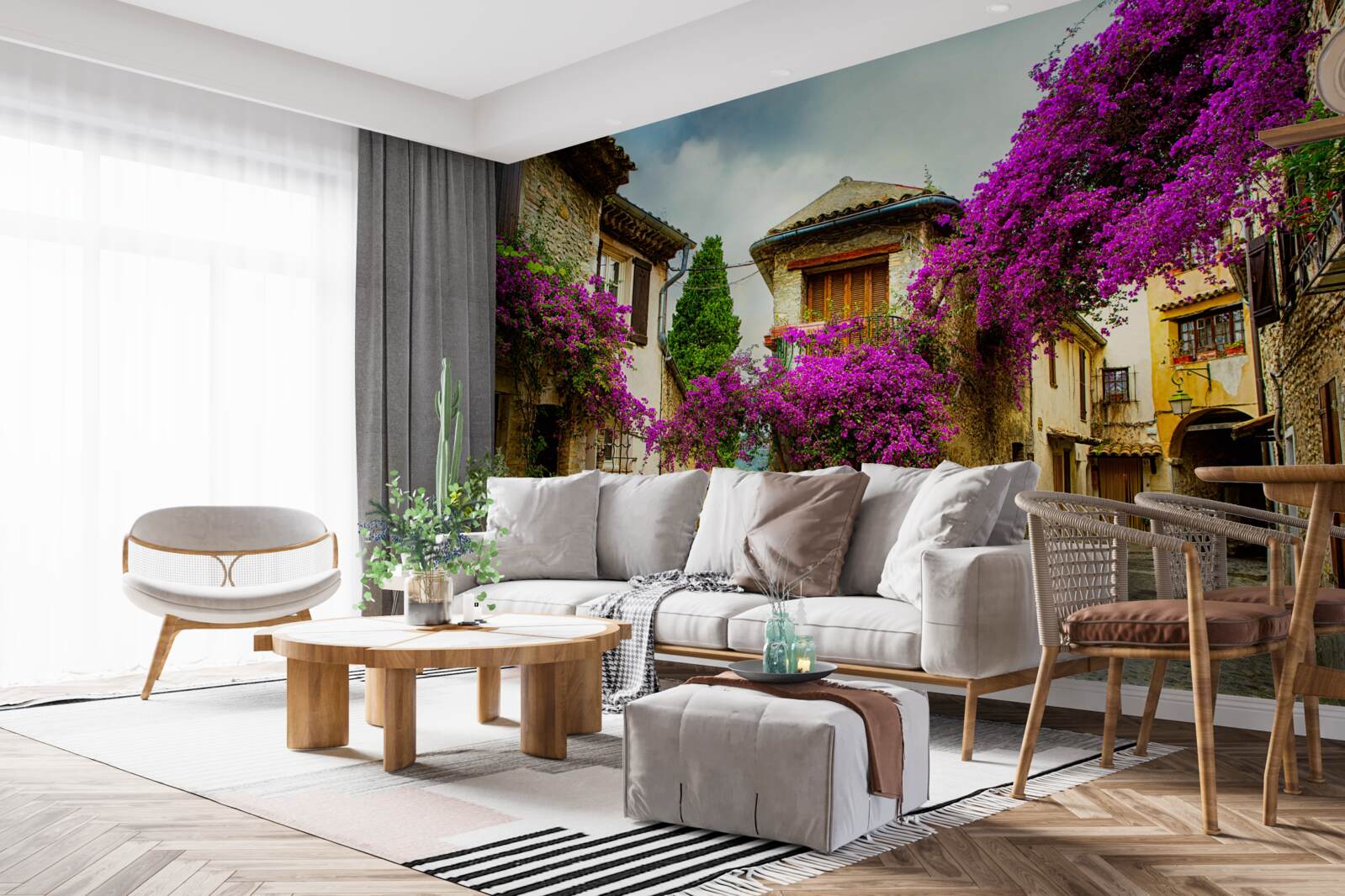 Фотошпалери вулиця у провінції, яка випромінює затишок і тепло