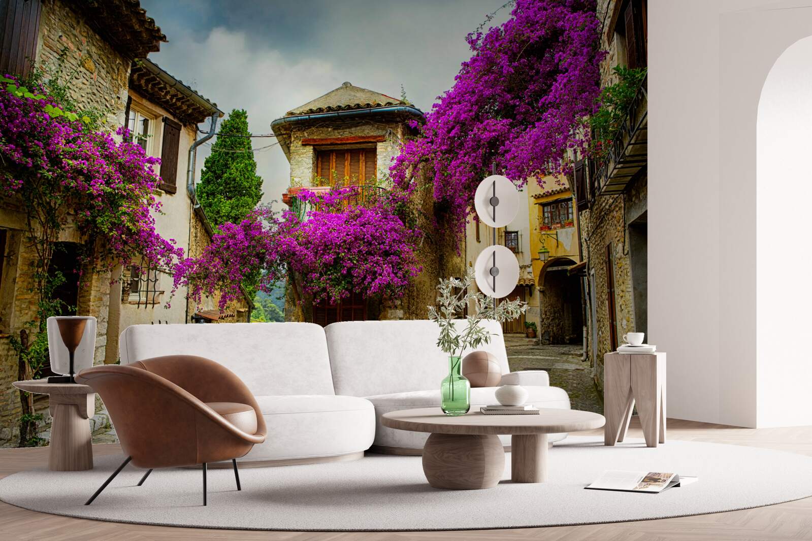 Фотошпалери вулиця у провінції, яка випромінює затишок і тепло