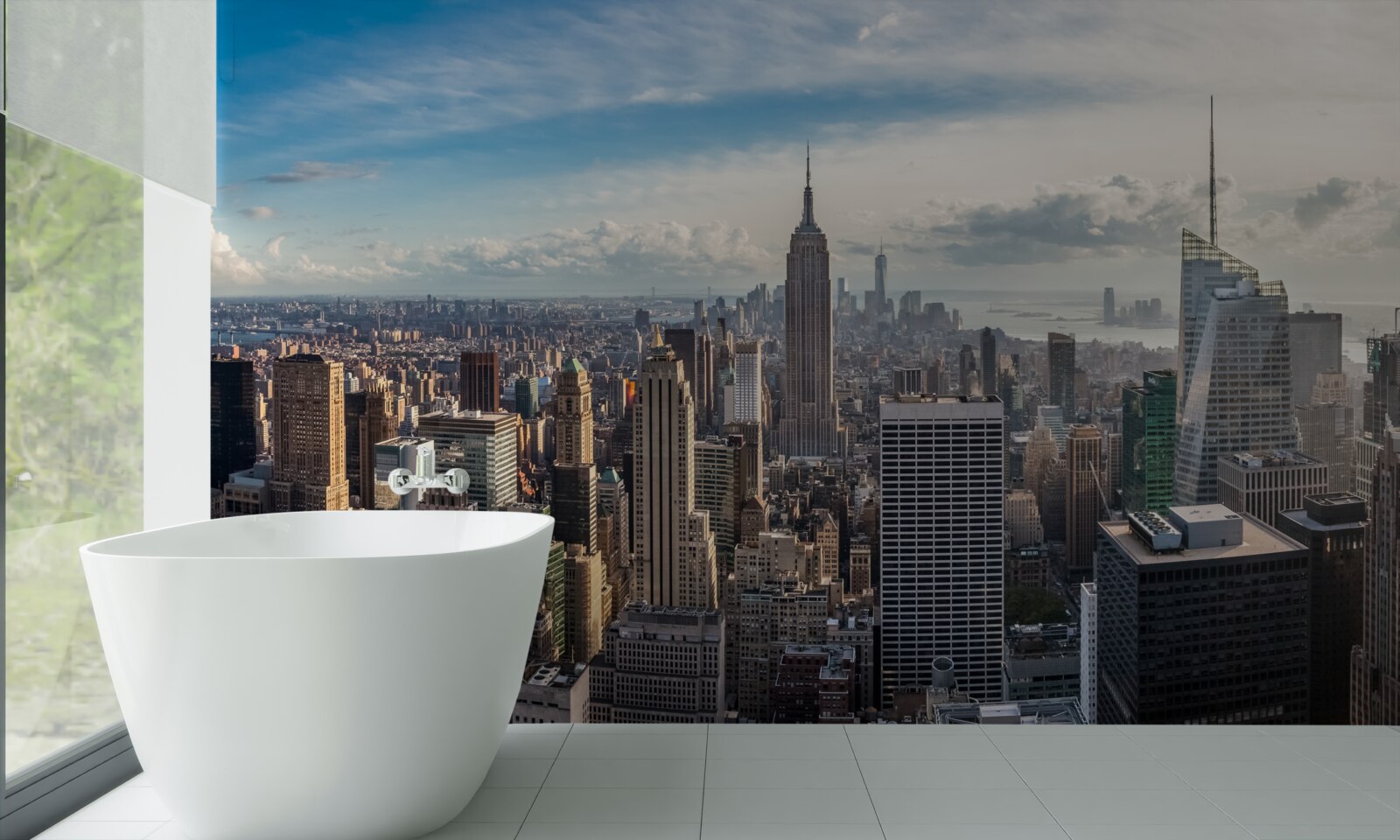 Фотошпалери погляд на мегаполіс з висоти пташиного польоту