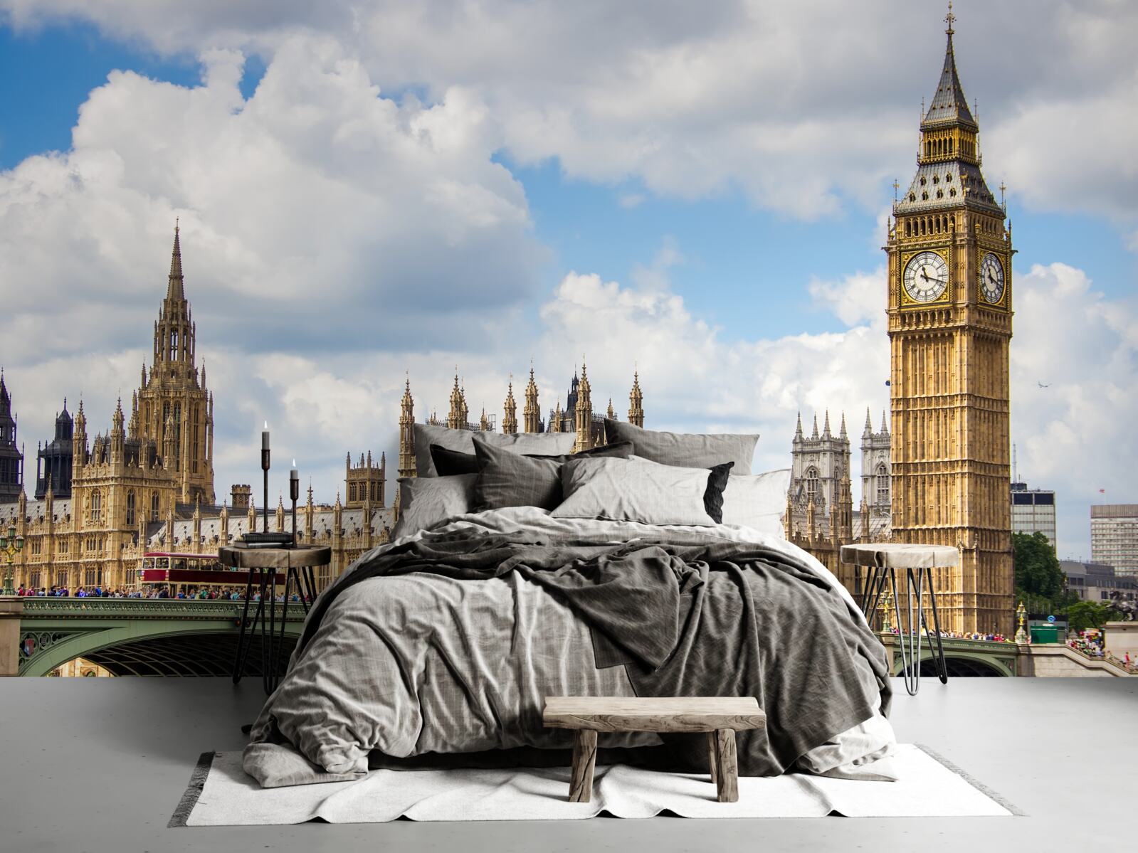 Фотошпалери панорама Біг-Бену та будівлі парламенту