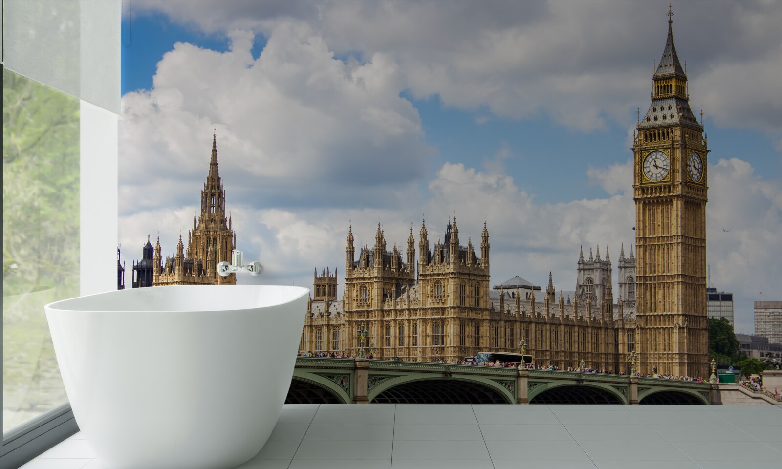 Фотошпалери панорама Біг-Бену та будівлі парламенту