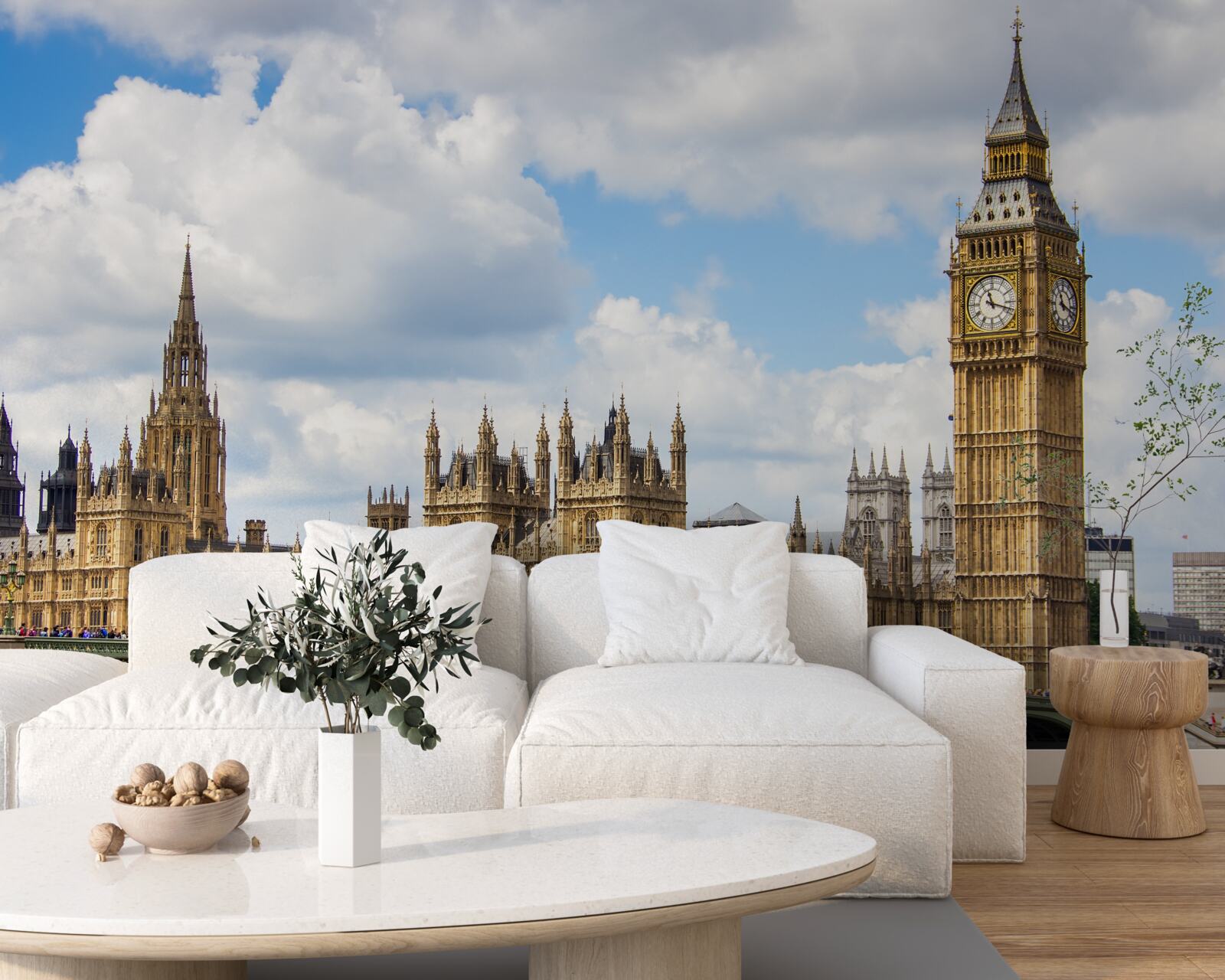 Фотошпалери панорама Біг-Бену та будівлі парламенту