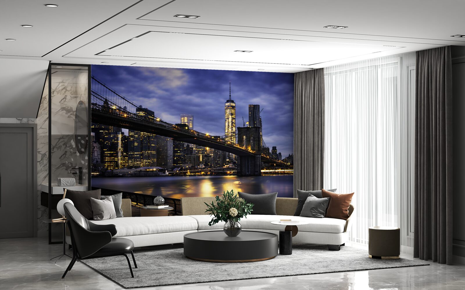 Фотошпалери есапланада на бруклінському мосту