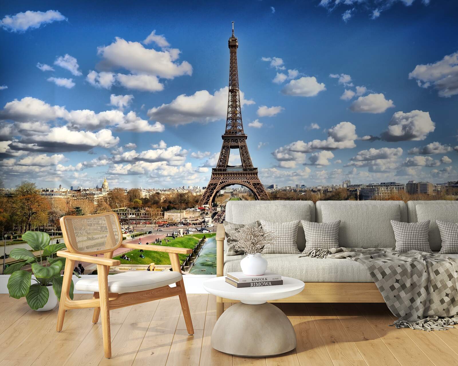 Фотошпалери чудовий краєвид під час екскурсії на Ейфелеву гору