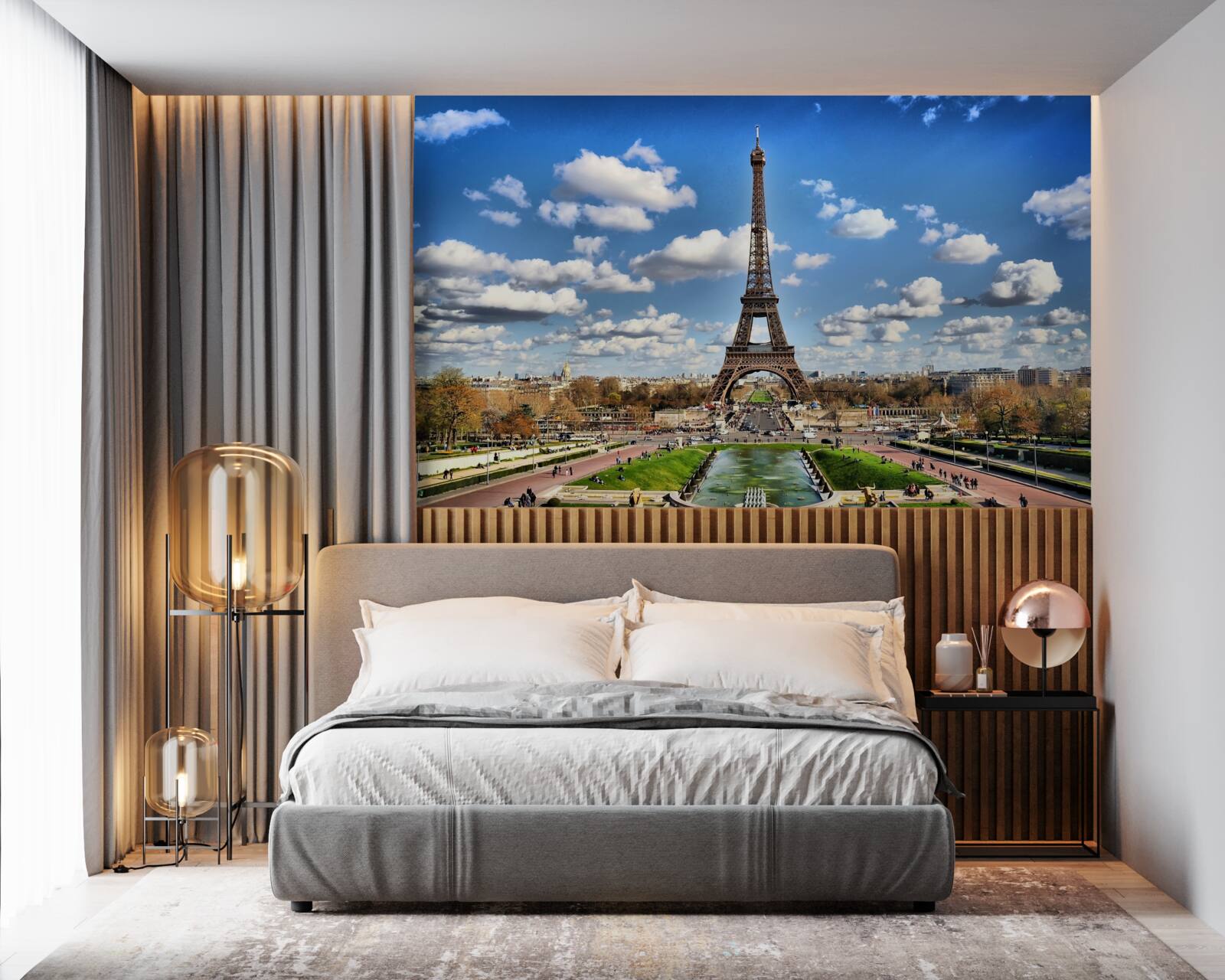 Фотошпалери чудовий краєвид під час екскурсії на Ейфелеву гору