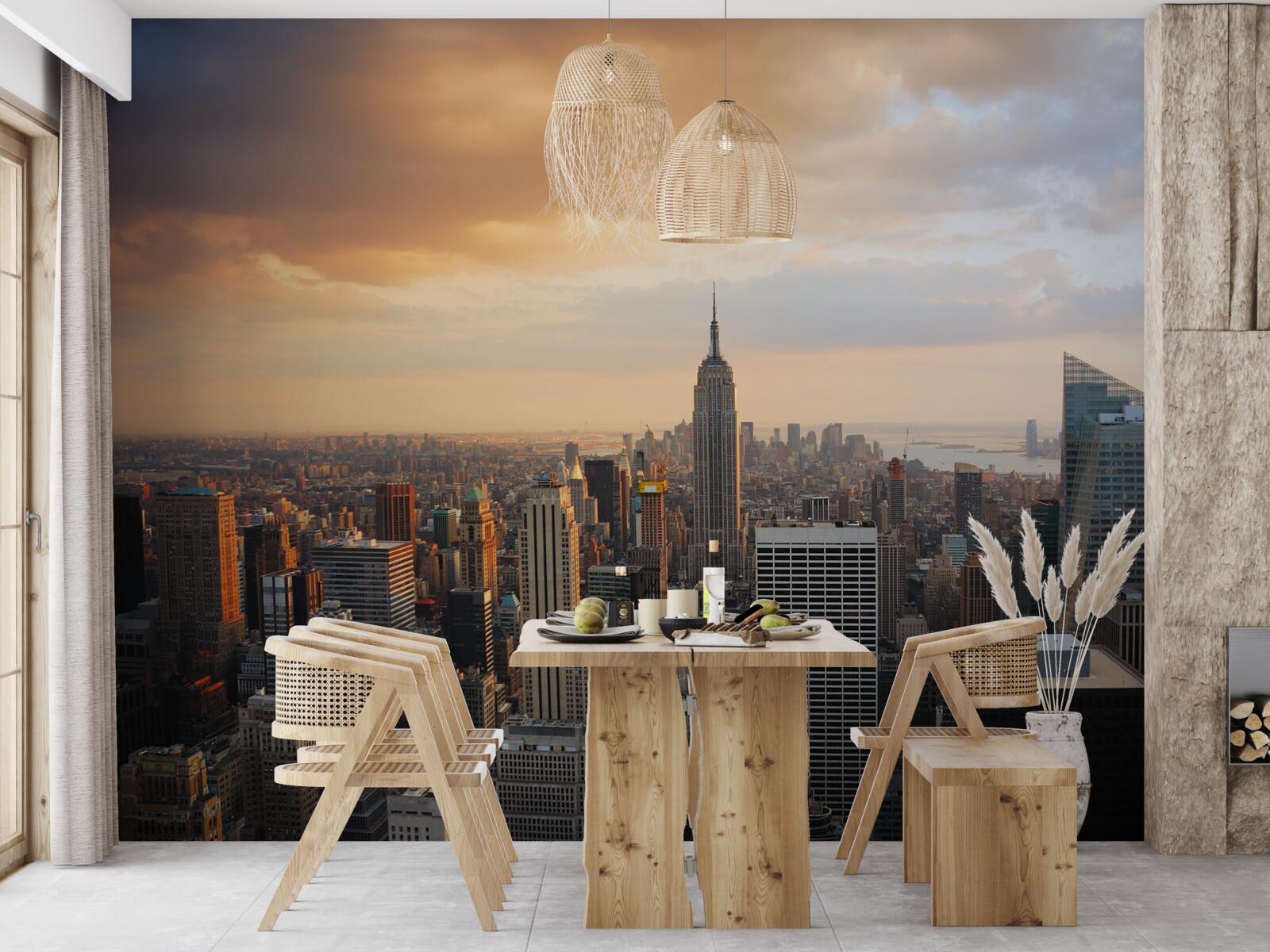 Фотошпалери нью-йорк з висоти пташиного польоту