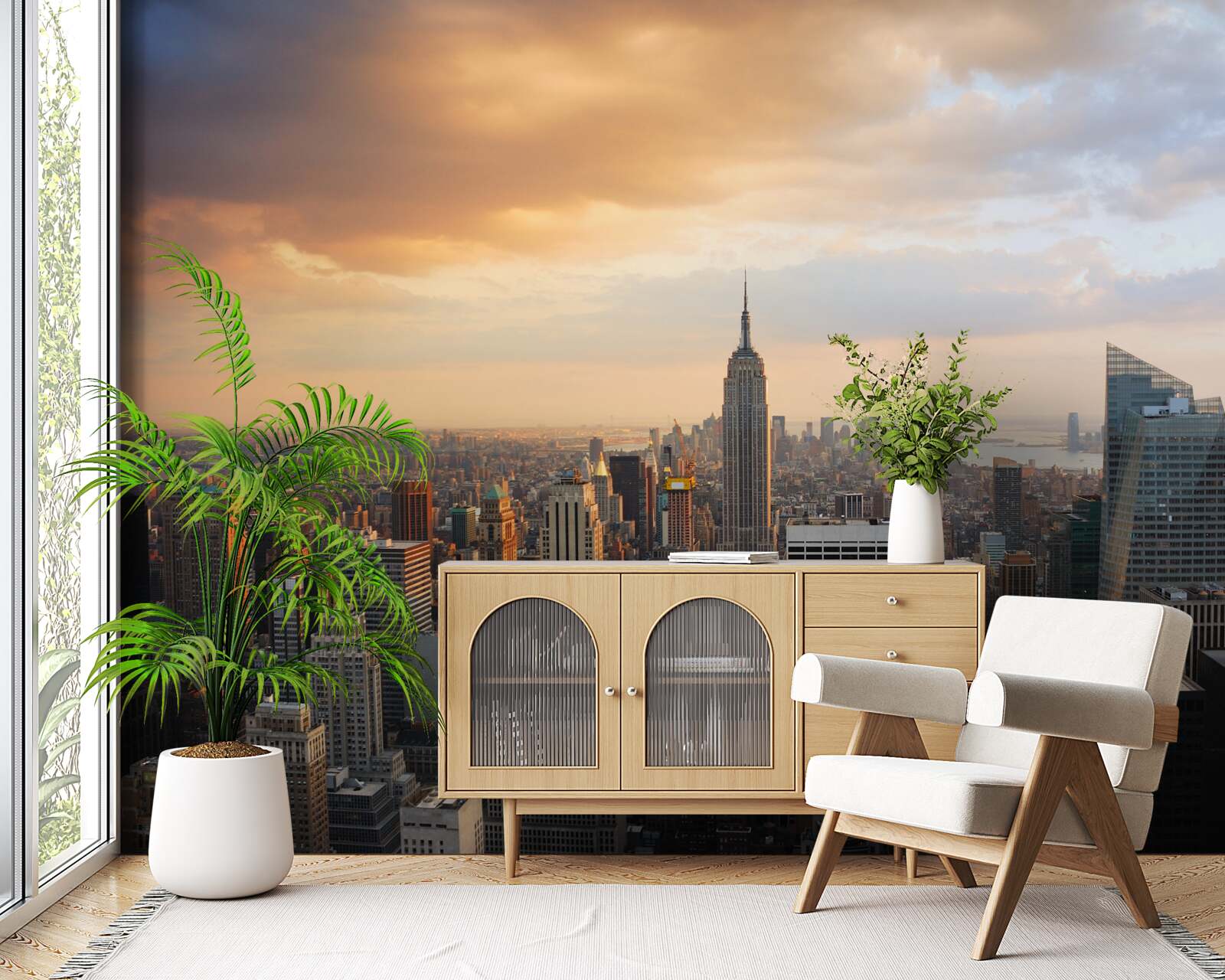 Фотошпалери нью-йорк з висоти пташиного польоту