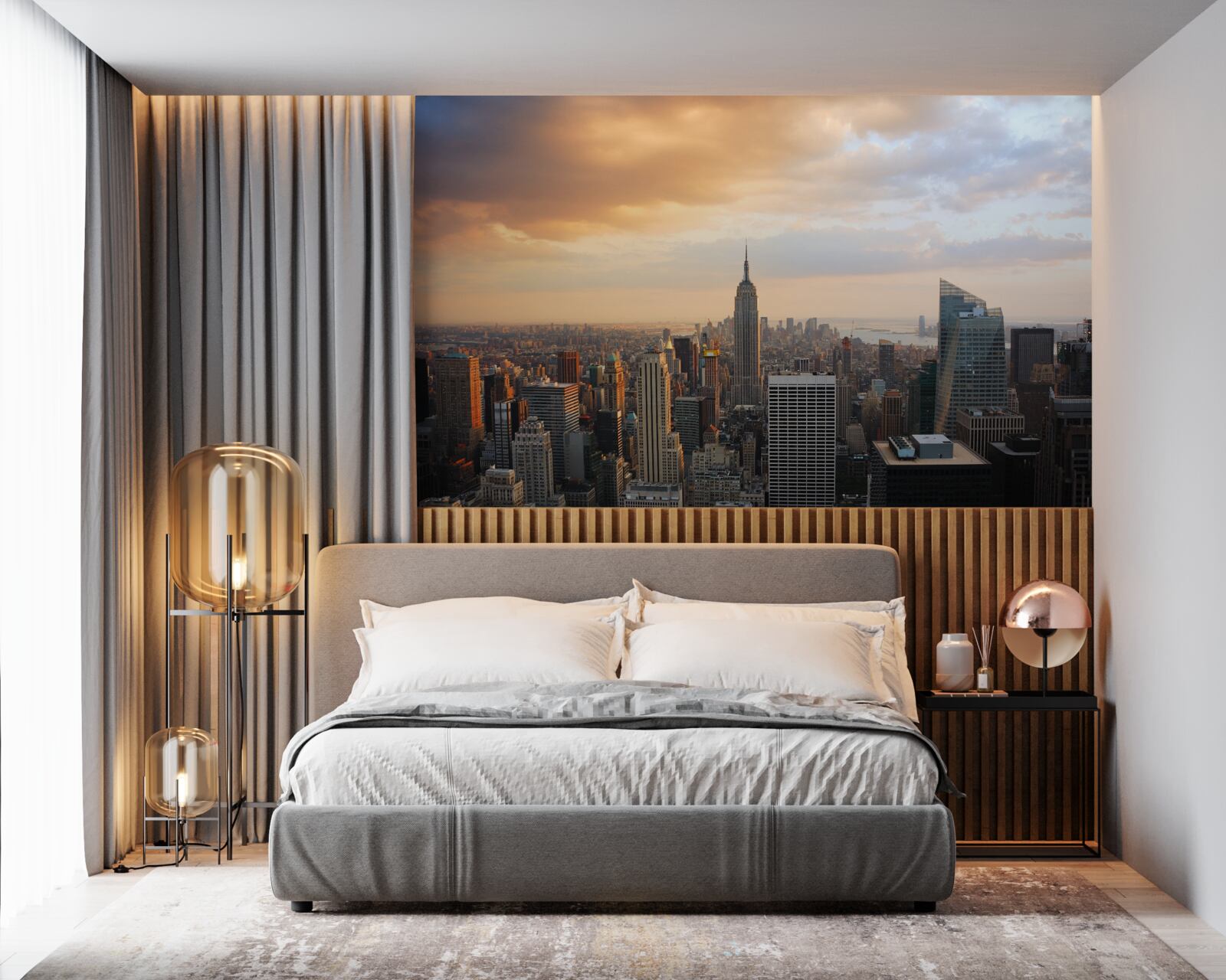 Фотошпалери нью-йорк з висоти пташиного польоту