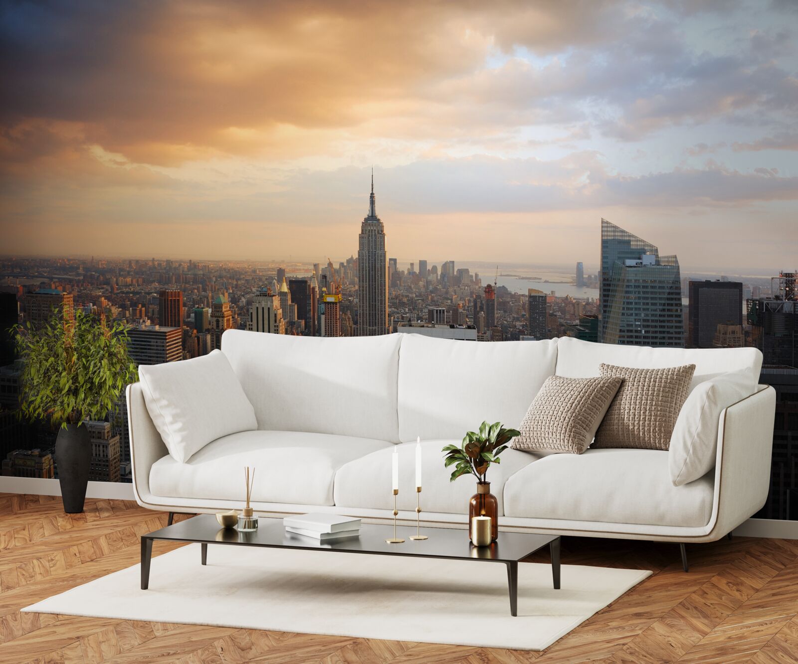 Фотошпалери нью-йорк з висоти пташиного польоту