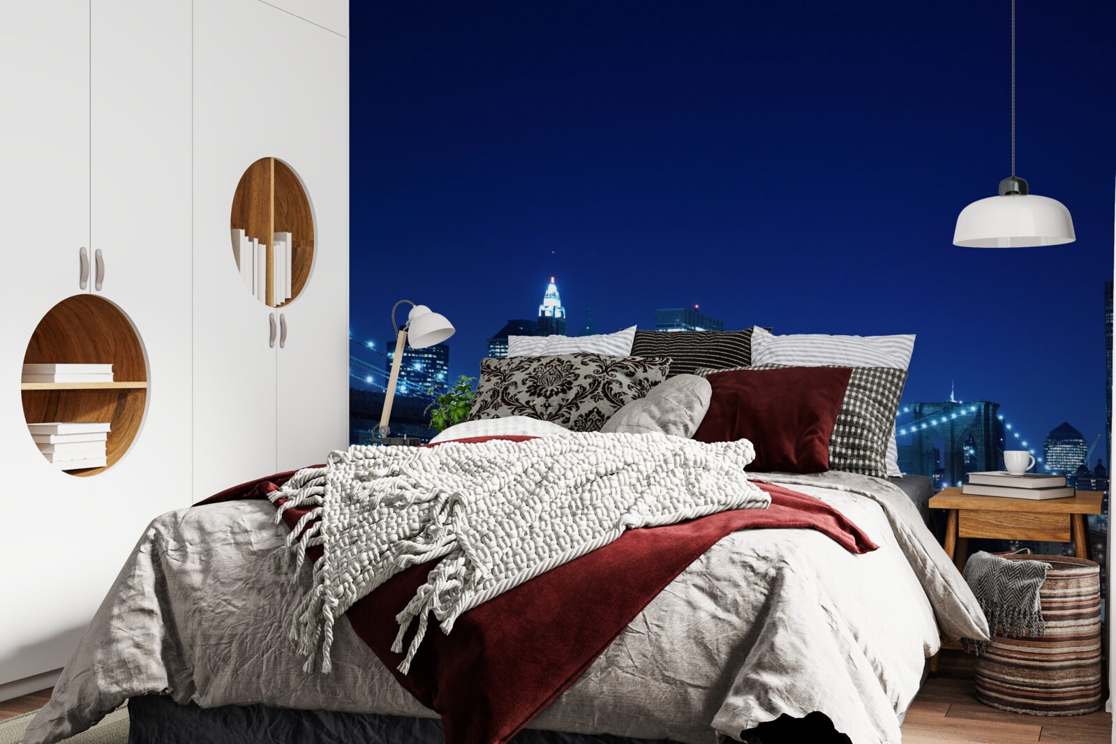 Фотошпалери Бруклінський міст вночі