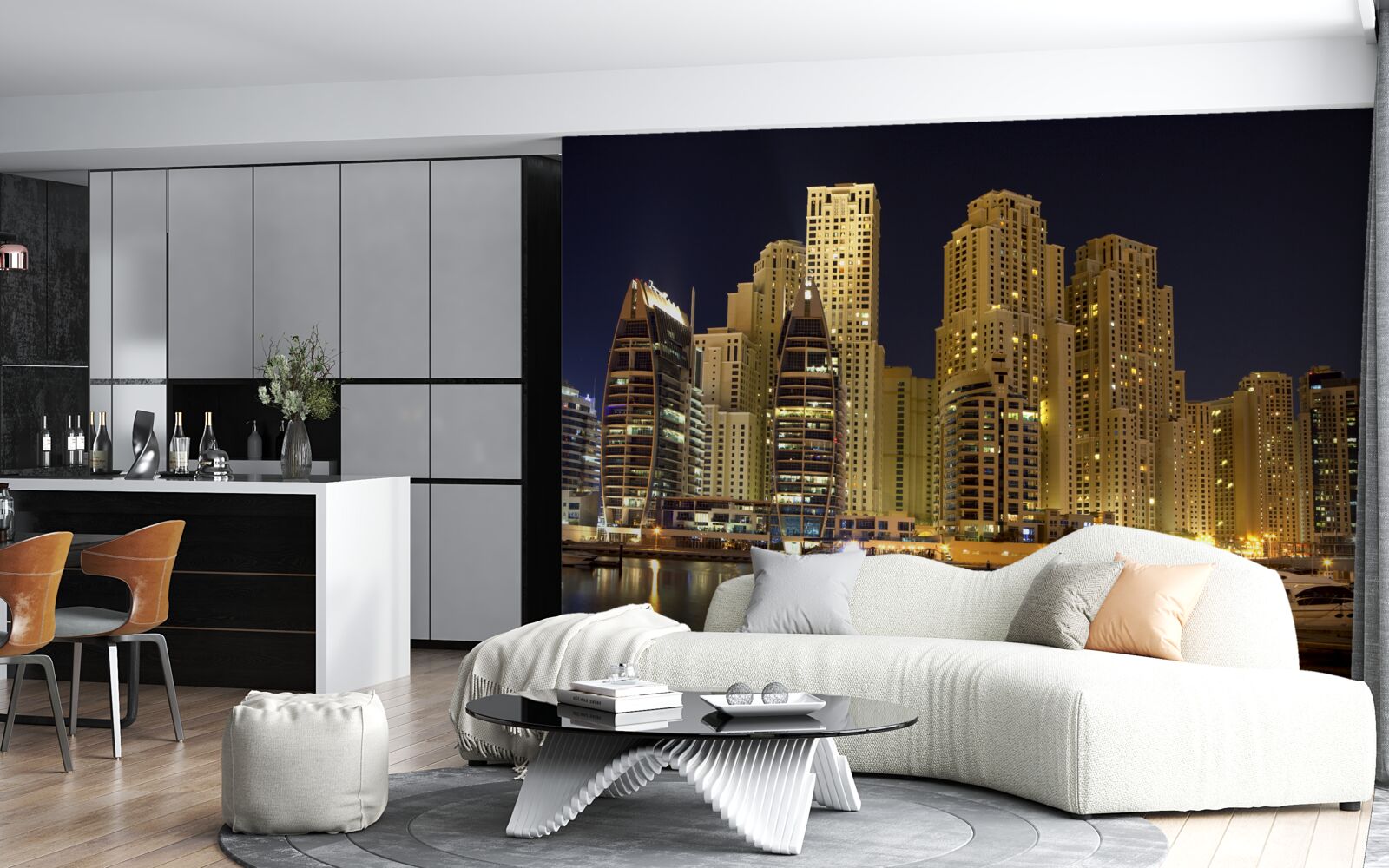 Фотошпалери абу-забі під покровом темряви