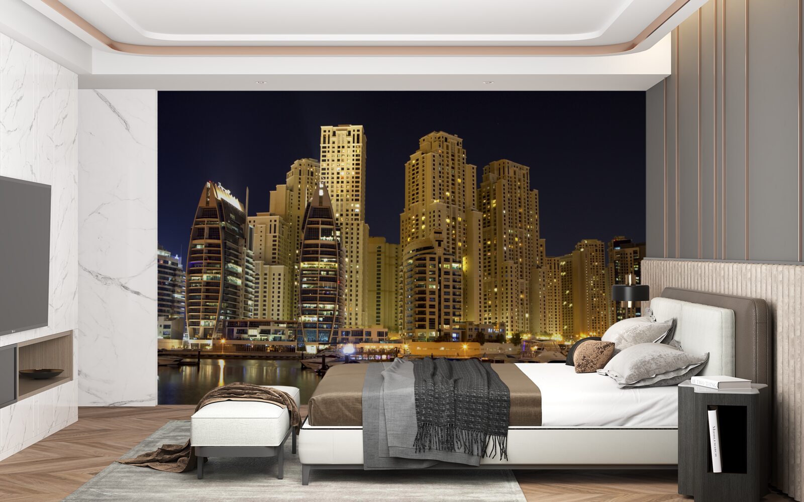 Фотошпалери абу-забі під покровом темряви