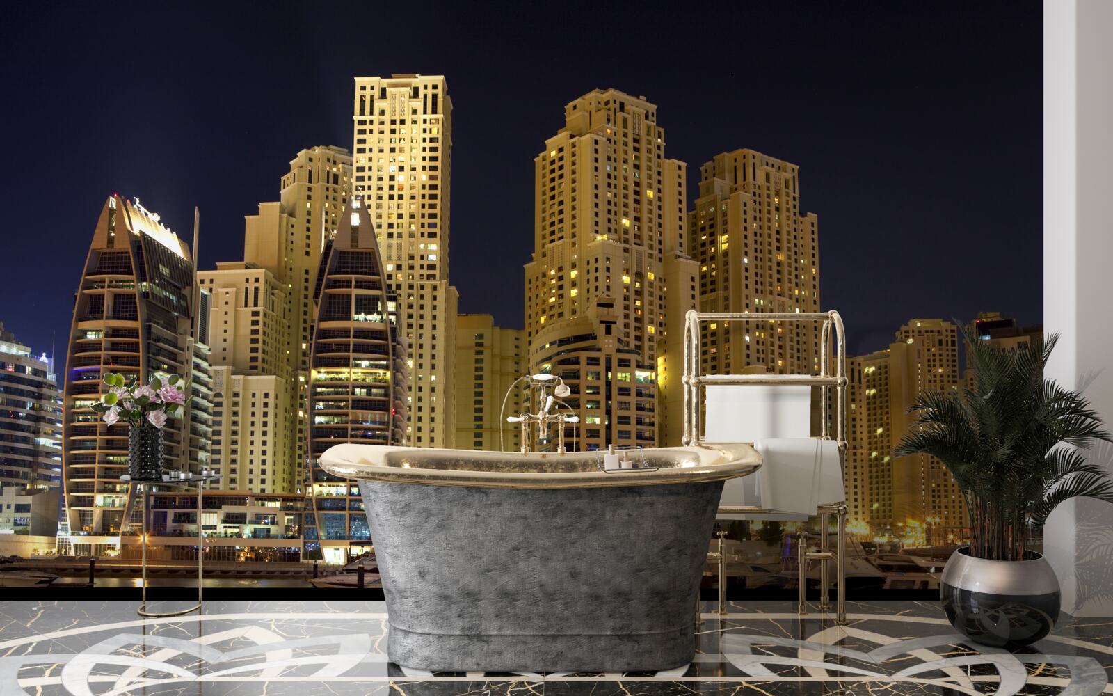 Фотошпалери абу-забі під покровом темряви