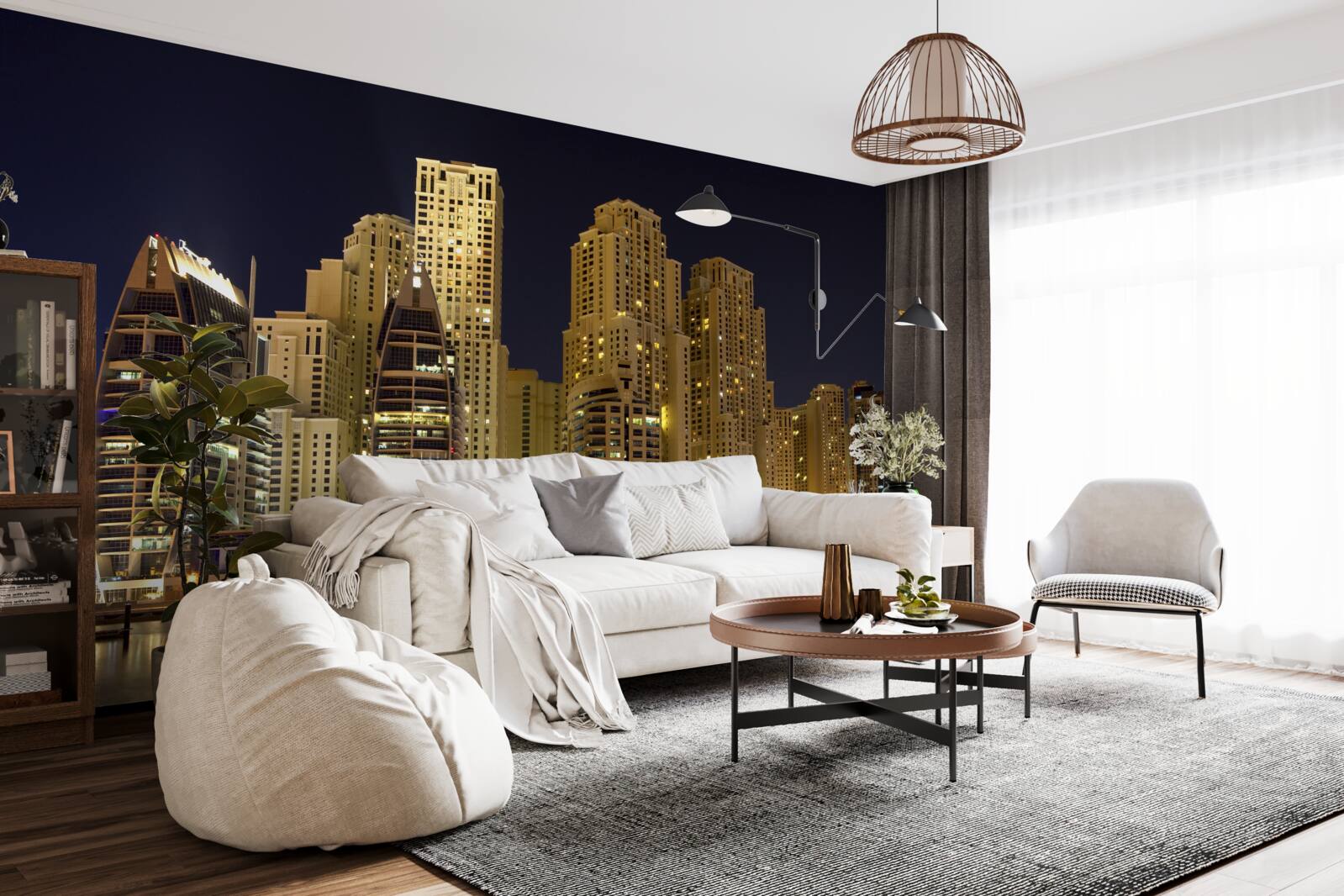 Фотошпалери абу-забі під покровом темряви