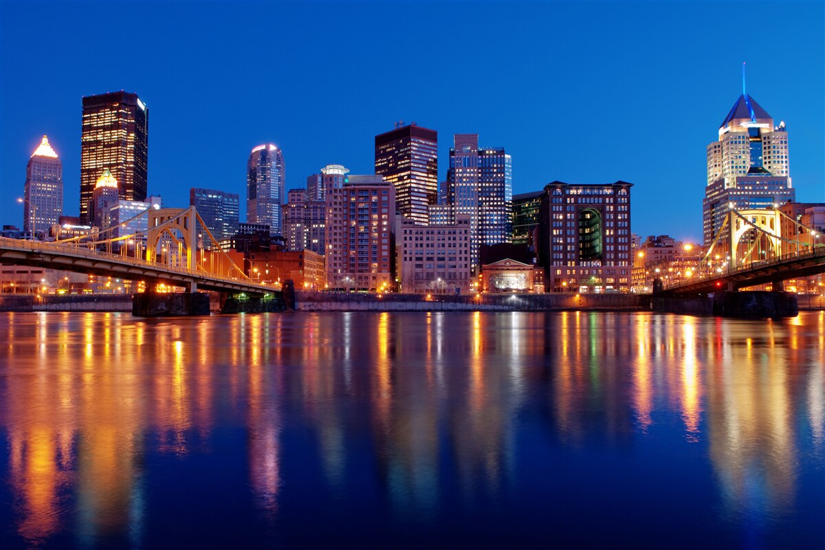 Фотошпалери нічний горизонт нью-йорка