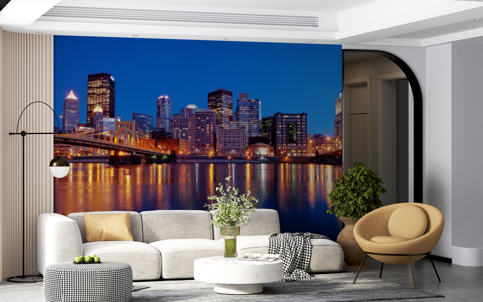 Фотошпалери нічний горизонт нью-йорка