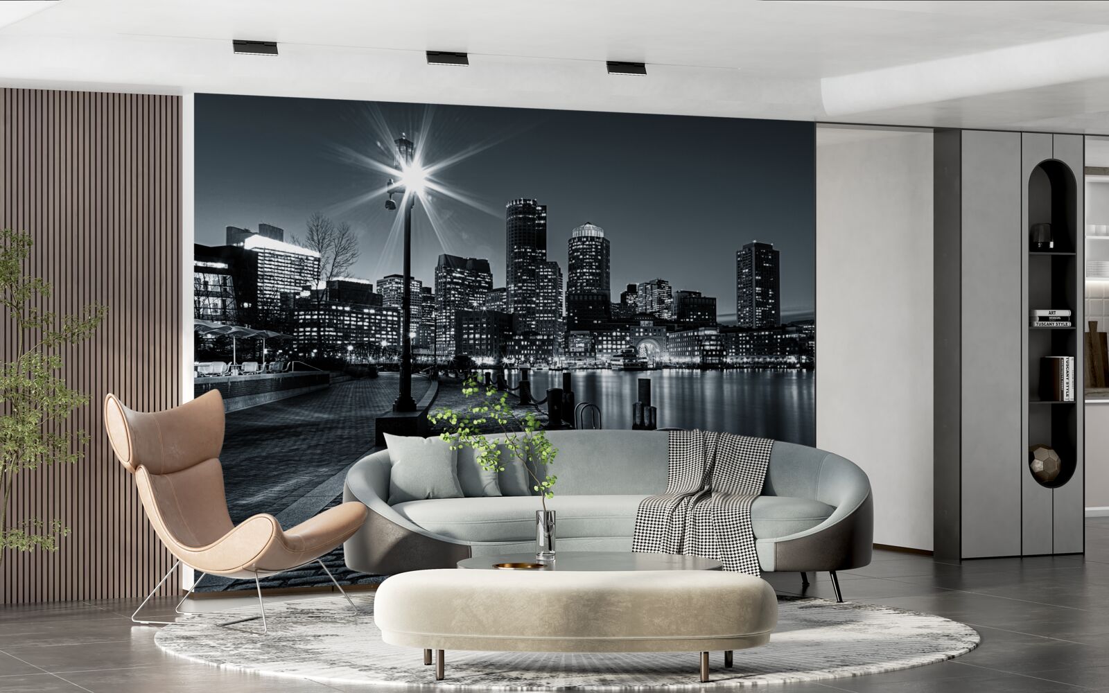 Фотошпалери чарівна атмосфера нічного мегаполісу