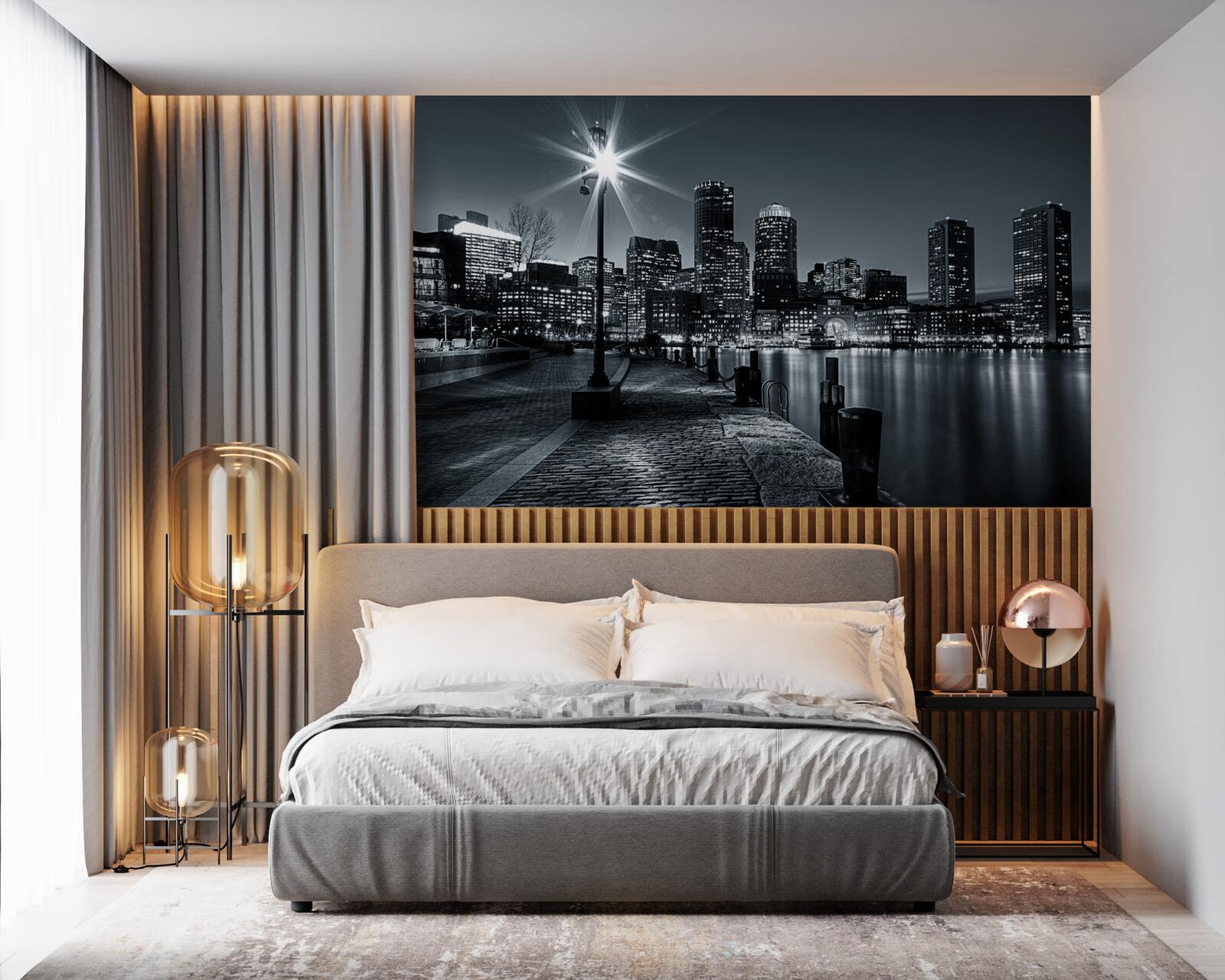 Фотошпалери чарівна атмосфера нічного мегаполісу