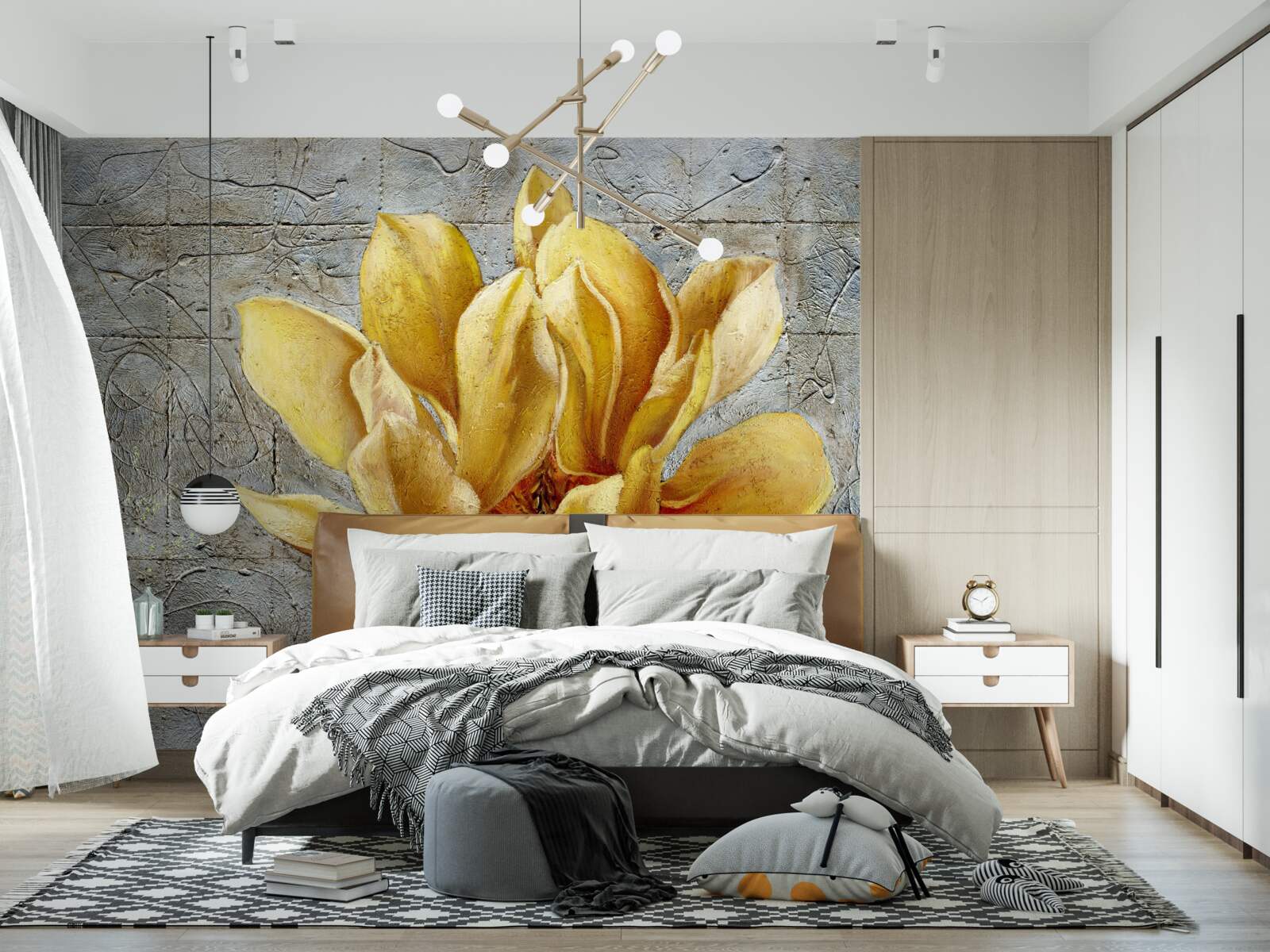 Фотошпалери цікава жовта квітка