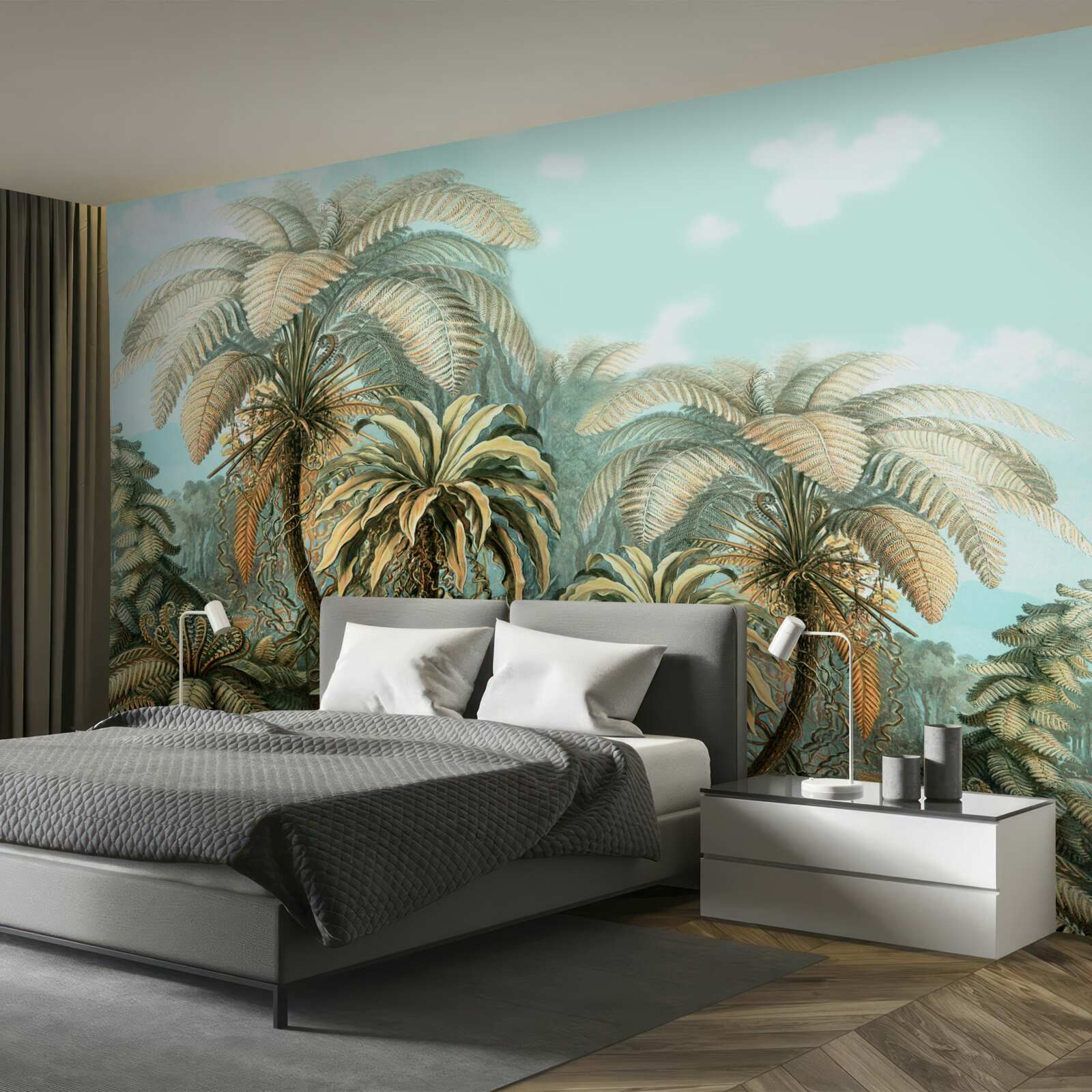 Фотошпалери тропічні дерева на блаженному острові