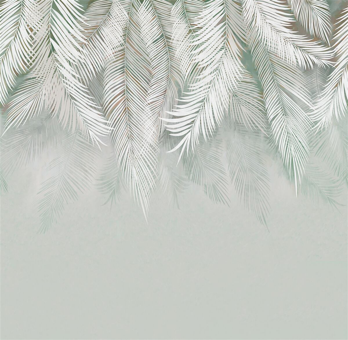 Фотошпалери спрямовані вниз перисті листки