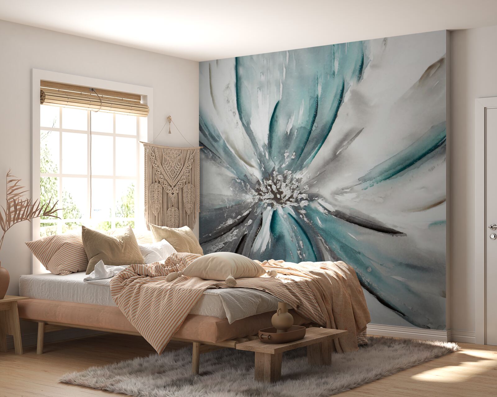 Фотошпалери незвичайна абстрактна квітка