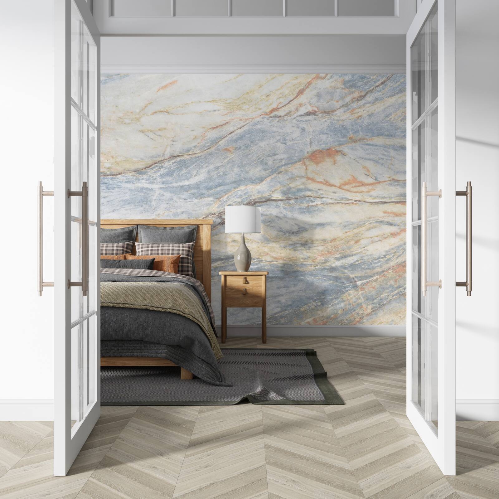 Фотошпалери сіруватий мармур