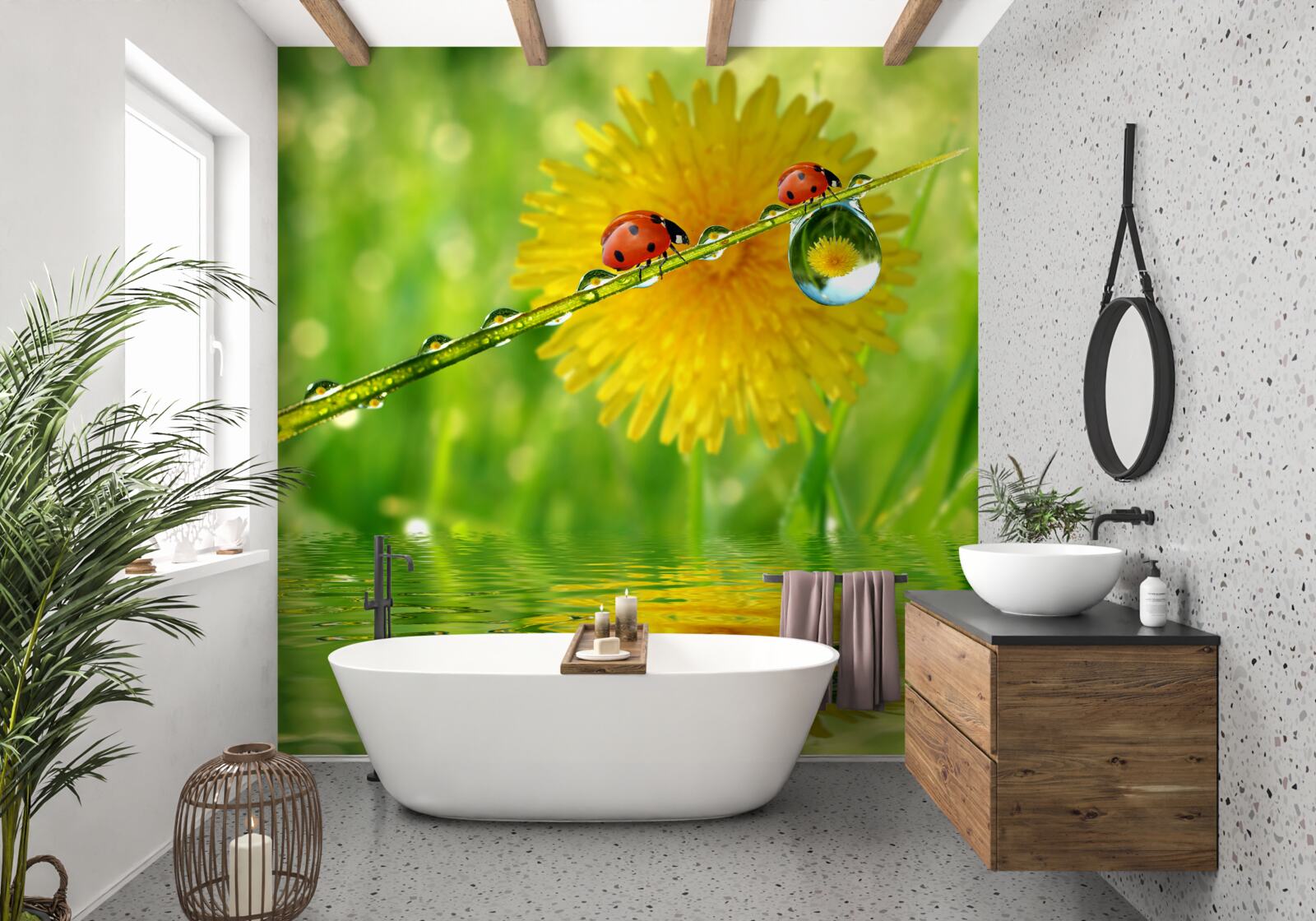 Фотошпалери сонечка після зливи