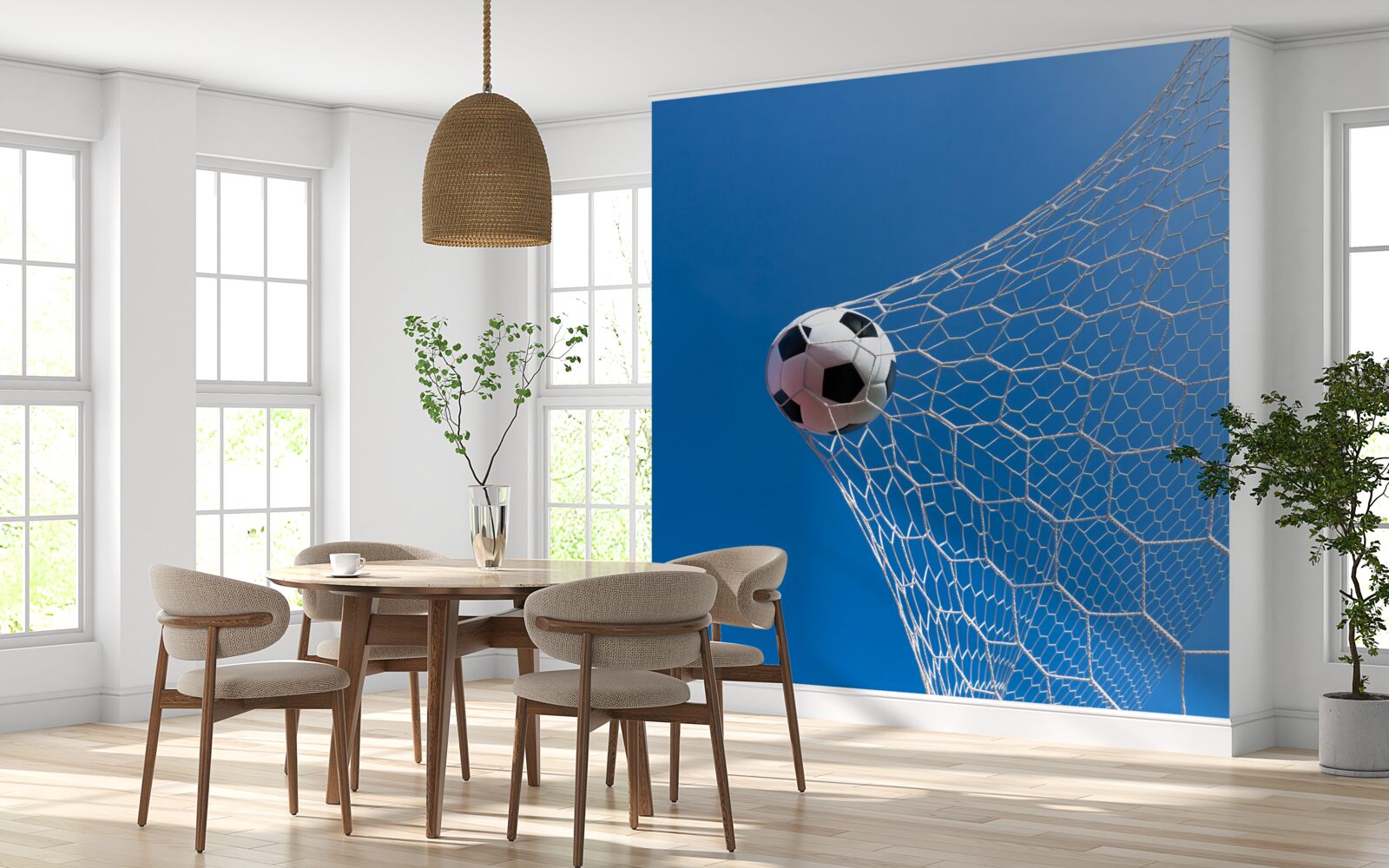 Фотошпалери м'яч опинився у воротах