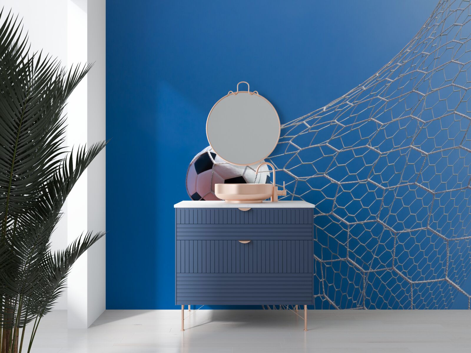 Фотошпалери м'яч опинився у воротах