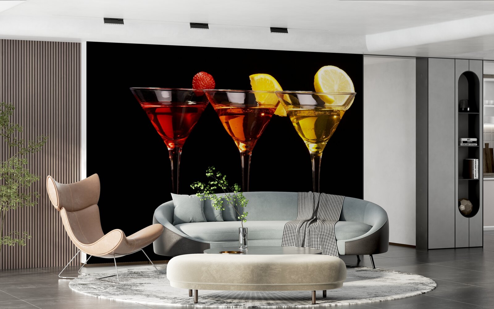 Фотошпалери естетика коктейлю