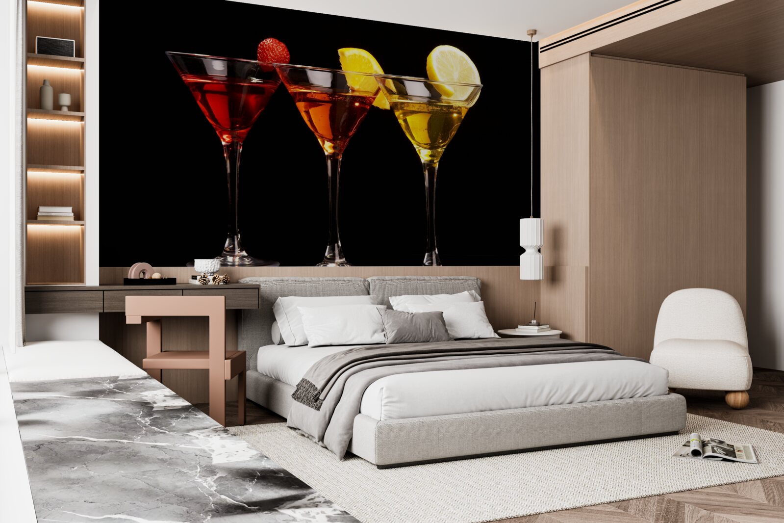 Фотошпалери естетика коктейлю