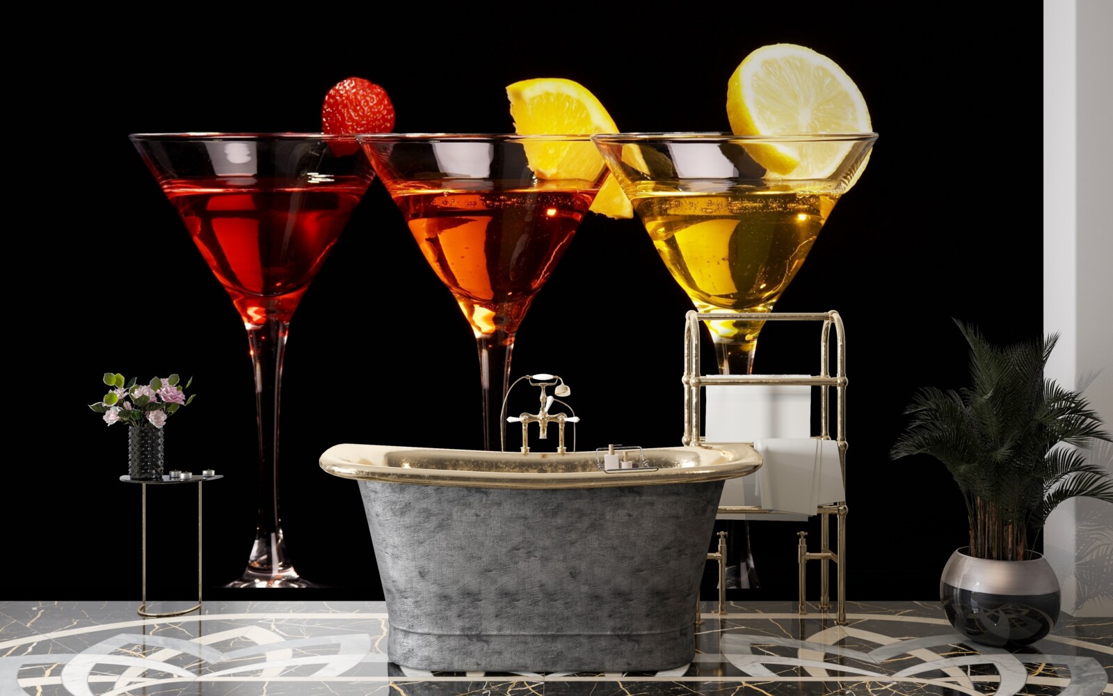 Фотошпалери естетика коктейлю