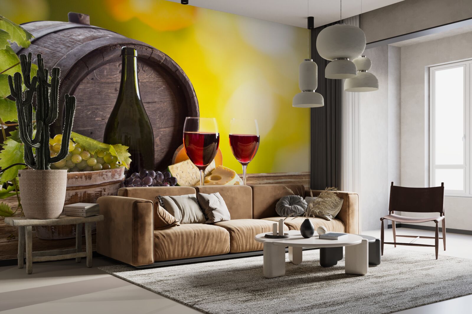 Фотошпалери бочка вина