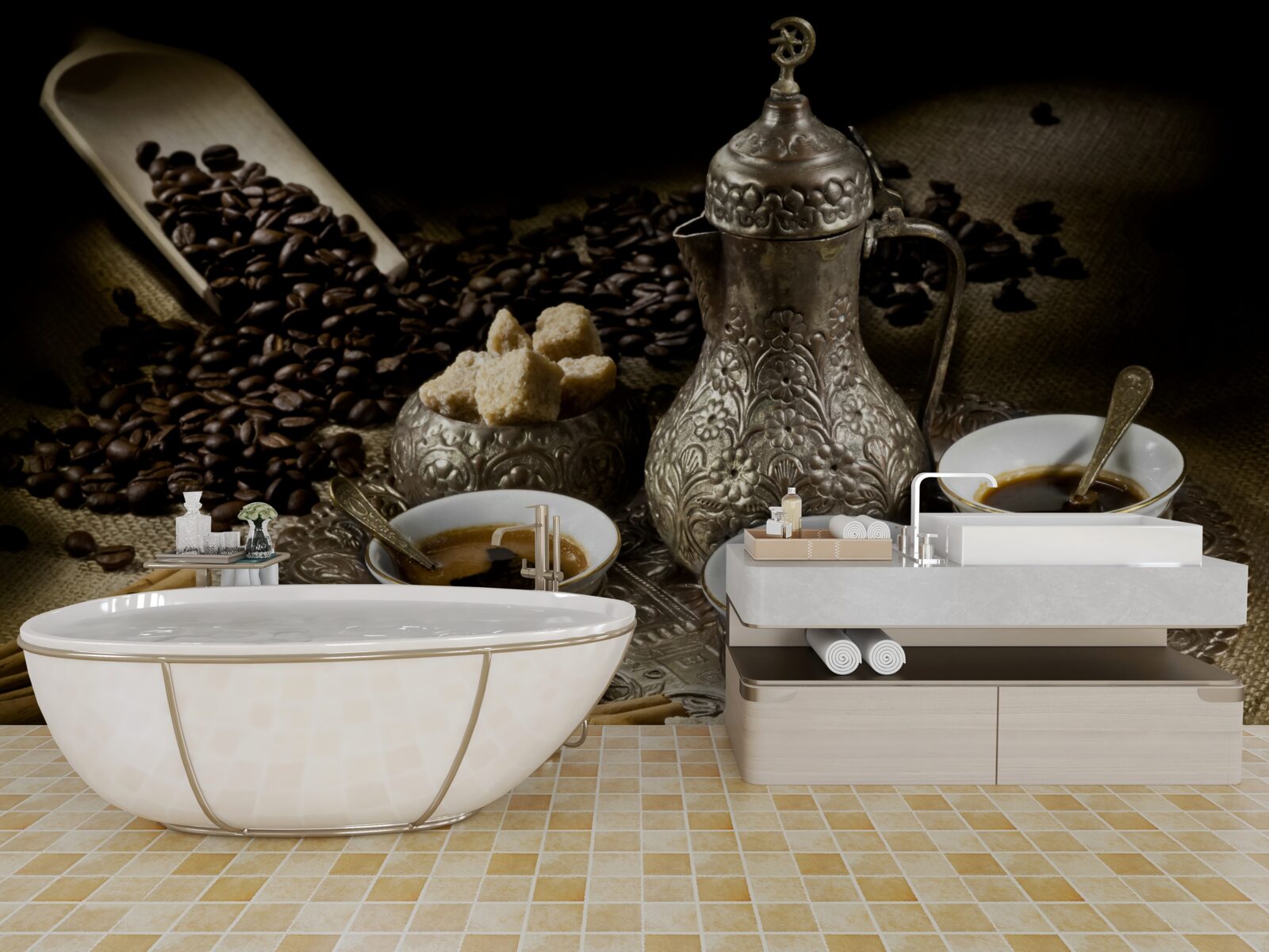 Фотошпалери кава-брейк